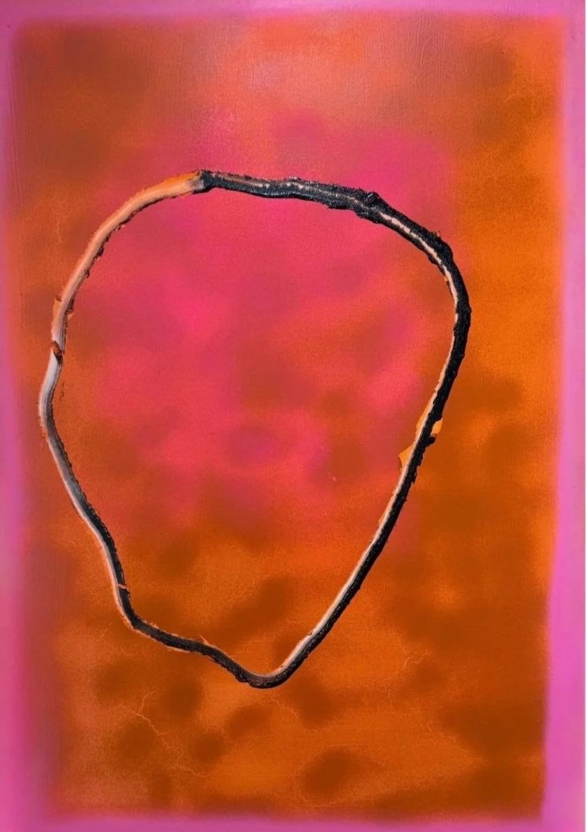 Ohne Titel, H 100cm x B 70 cm, Mixed Media auf Leinwand, 2026