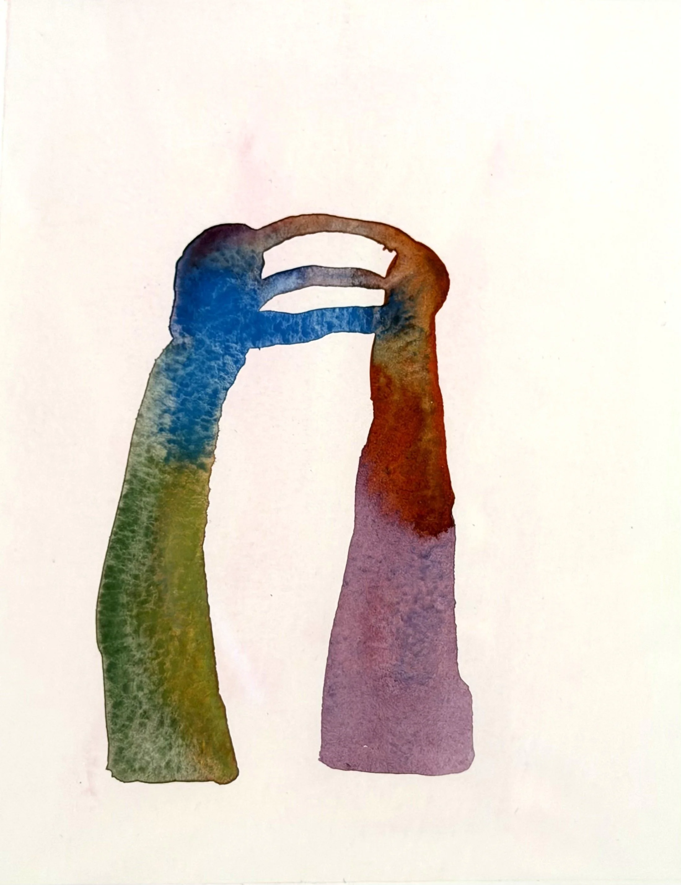 Arches, Aquarell IV, Frame H 50cm x B 40cm