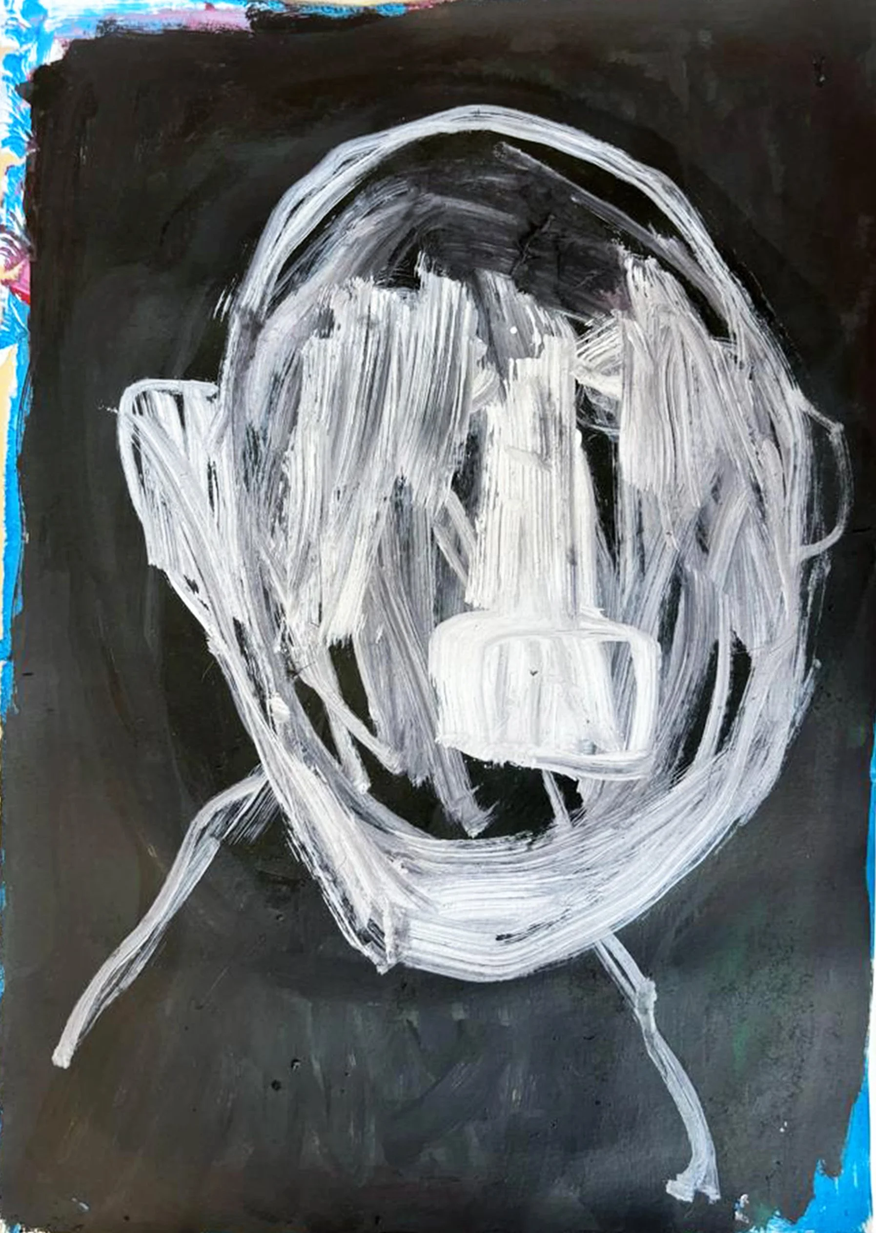 Zeichnung, 2026, Mixed Media auf Papier - H 36 cm x B 26 cm