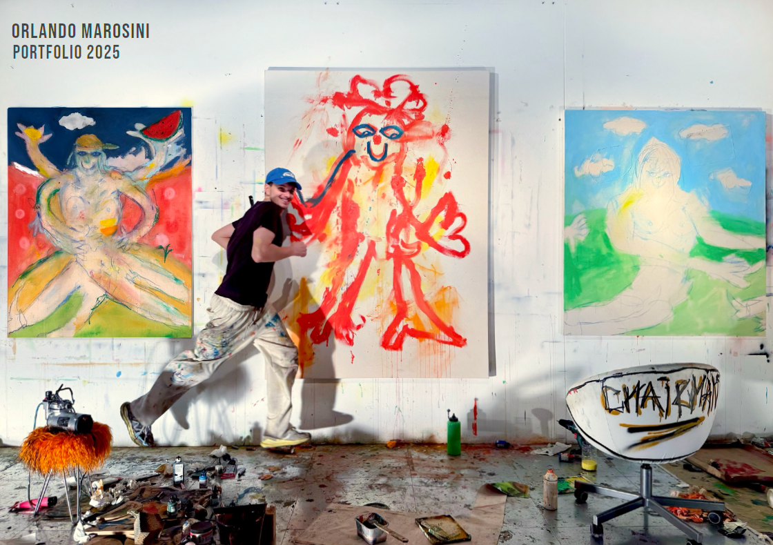 Ohne Titel, 2026, Mixed Media auf Leinwand, H 100 cm x B 70 cm