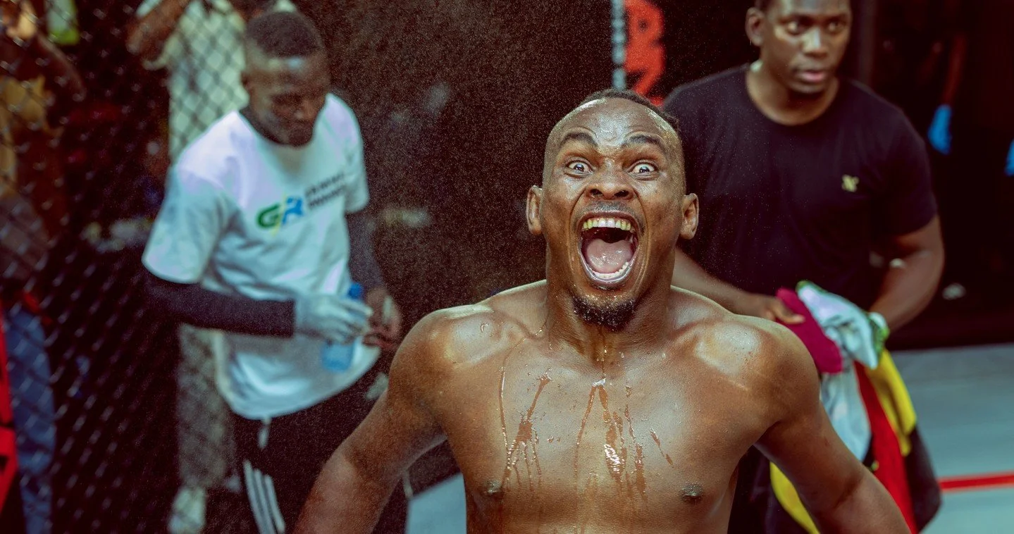 RELENTLESS PRESSURE. 😤⁠
⁠
Moses Musisi (@musisibreakerbreaker) didn't give his opponent an inch of breathing room.⁠
⁠
In the first fight of the night, he took on Kenya's Joakim Ikalakala in a Welterweight showdown. From the get-go, Moses was on the 