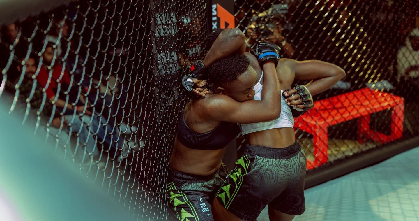 NON-STOP ACTION. 🥊💥⁠
⁠
Our second bout of the night was an absolute Flyweight slugfest!⁠
⁠
Annet Rose Kiiza (@kiizaannetrose) 🇺🇬 and Rael Ashubwe (@raquelmody) 🇰🇪 wasted no time, coming out swinging with heavy punches and kicks from the opening