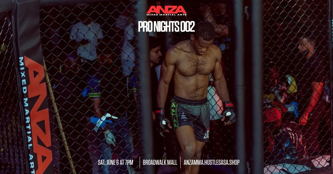 Featherweight fire on the Main Card

CHILUFYA vs MLEGELO

PRO FIGHT 002 &middot; June 6

Who gets their hand raised? 👇

Tickets &rarr; anzamma.hustlesasa.shop

#ANZAMMA #MMAKenya #ProFight002