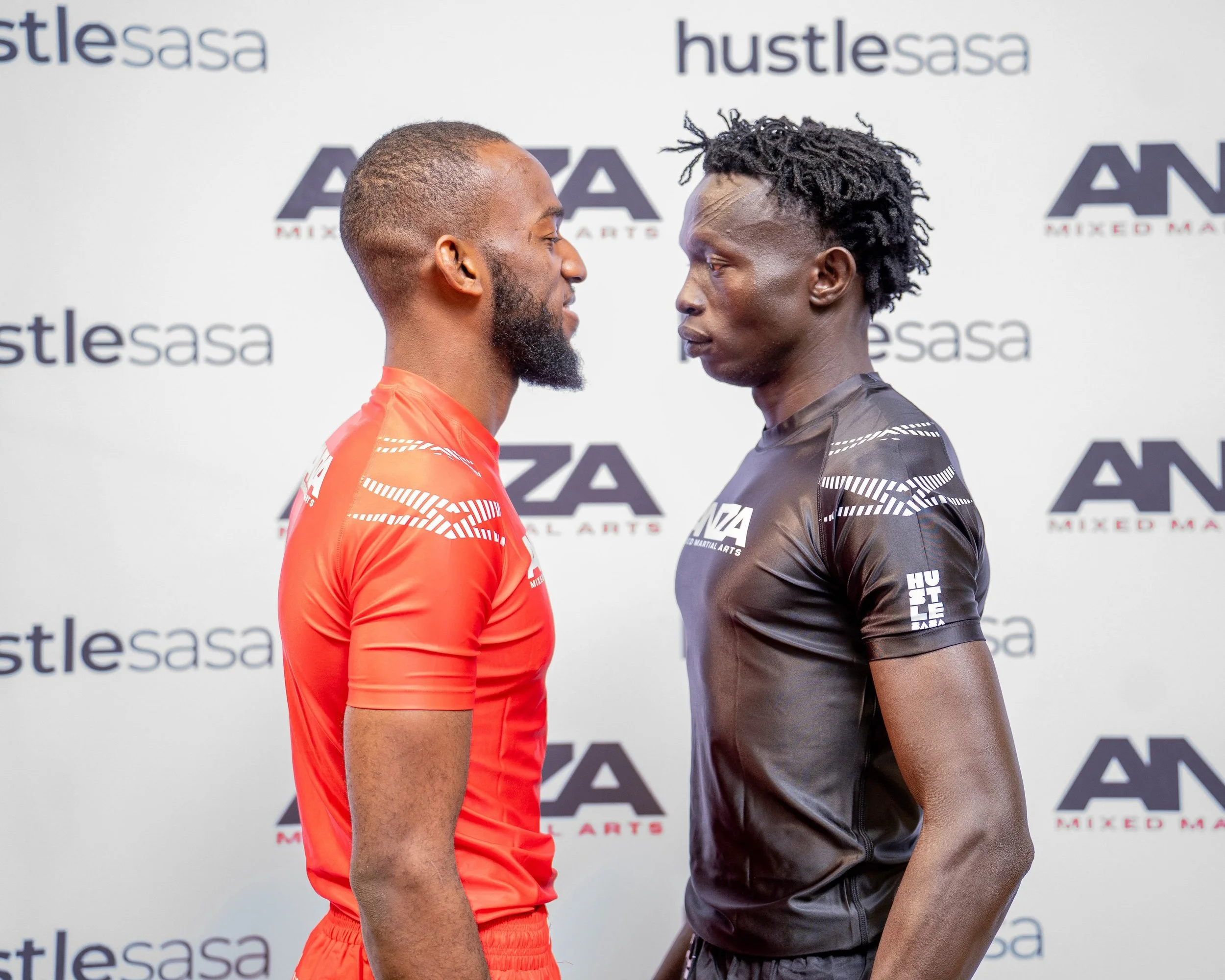 The staredowns are done. The talking is over.

Tonight &mdash; they settle it in the cage.

ALI 🇰🇪 Kenya vs BUSHAK 🇸🇸 South Sudan
ITUMO 🇰🇪 Kenya vs BOTON 🇨🇩 DRC
CHILUFYA 🇿🇲 Zambia vs MLEGELO 🇹🇿 Tanzania
ODONGO 🇰🇪 Kenya vs KASESE 🇨🇩 DR
