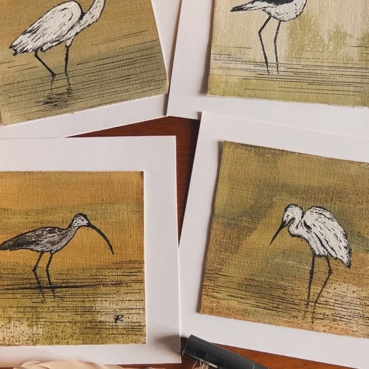 Mini artworks in the making&hellip;.for a special event happening this weekend. I will to be joining the  PHCC and amazing community groups and artists at the Wonders of our Wetlands mini festival, Coodanup Foreshore, Mandurah, Saturday 11 October 8.