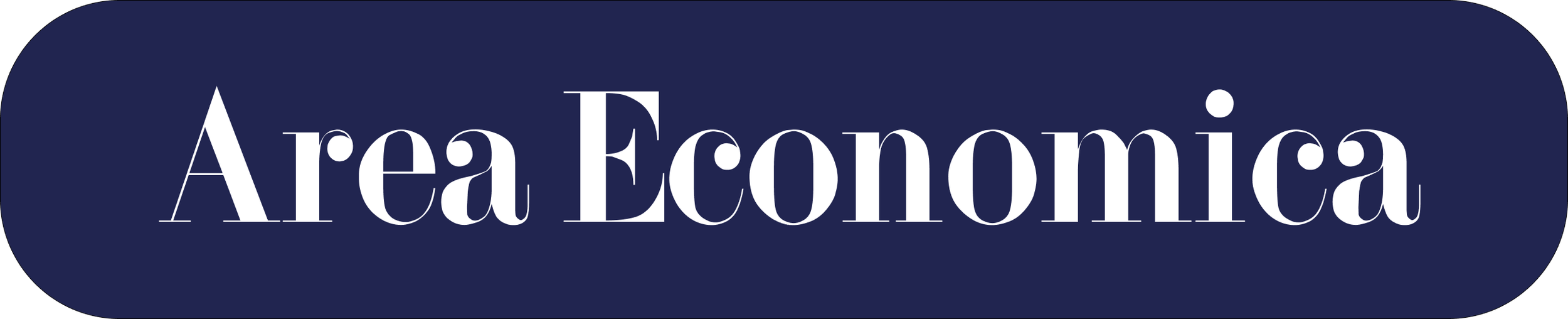 Scritta 'Area Economica' un servizio del consorzio scarl stabile su sfondo blu scuro con caratteri bianchi