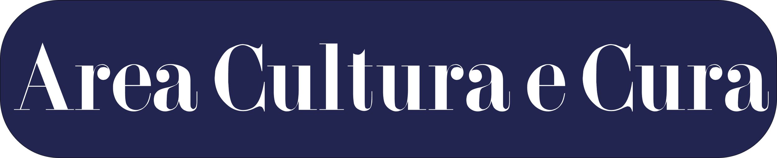 Logo con sfondo blu con la scritta bianca 'Area Cultura e Cura' un servizio del consorzio scarl stabile.