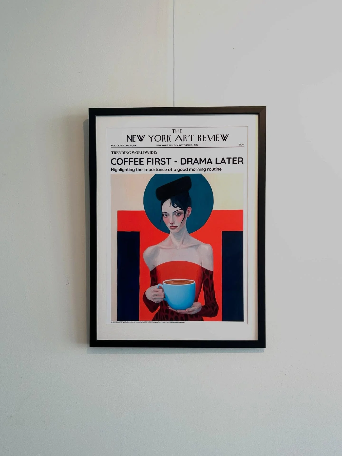 Sommige lijsten zijn cappuccino&rsquo;s: romig, decoratief, een beetje zoet. Deze niet. Dit is zwarte koffie. Sterk, puur en functioneel. Alles wat je nodig hebt om de dag (en het kunstwerk) recht aan te kijken.  #lijstenmakerij #kunst #interieur #fr