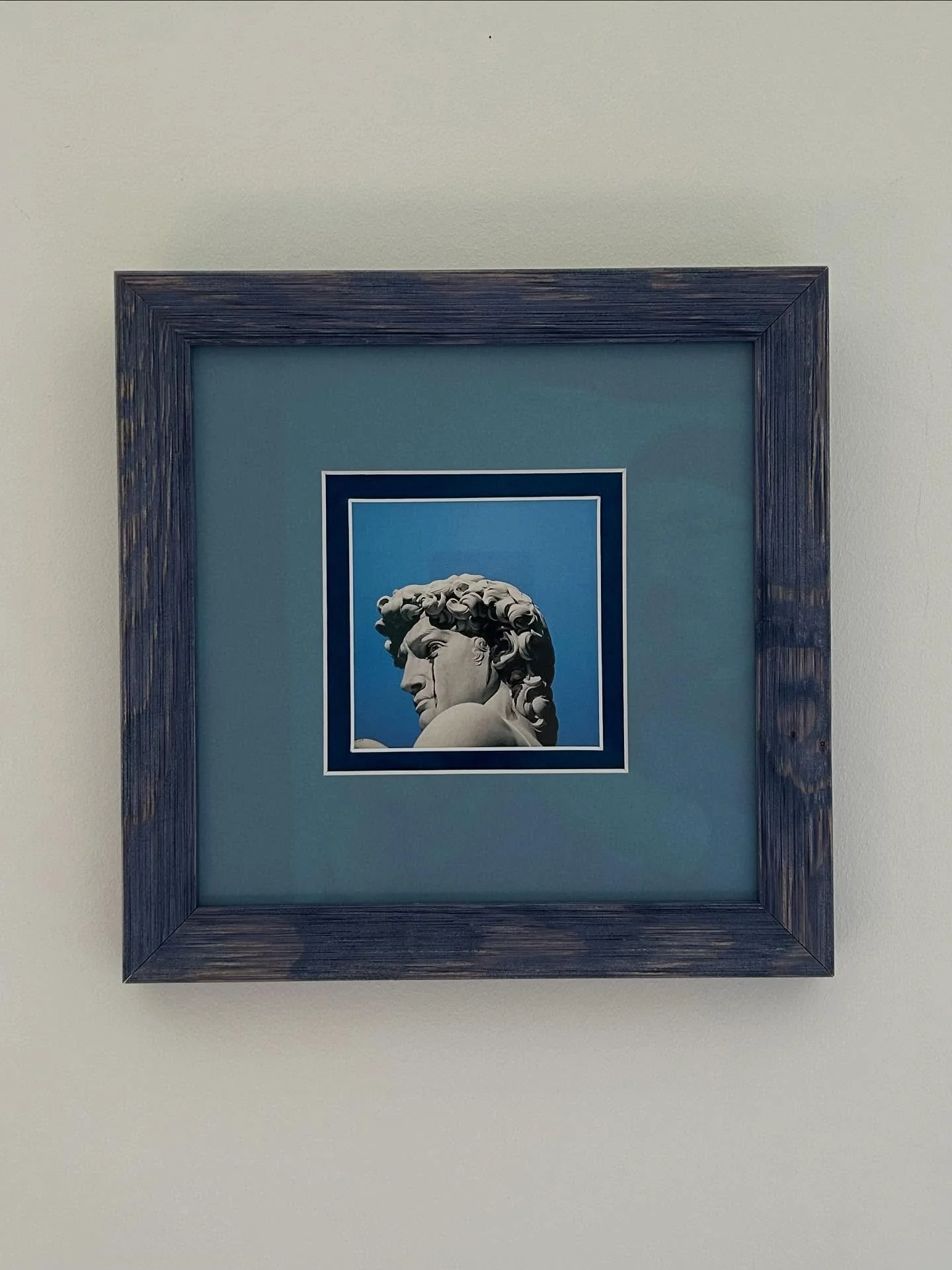 Deze lijst van 25 x 25 cm combineert een print op hoogwaardig papier met art glas (99%).
De dubbele passe-partout met su&egrave;de onderlaag geeft extra diepte.
Beschikbaar voor verkoop.

#lijstopmaat #kunstlijst #dubbelepassepartout #suede #artglas 