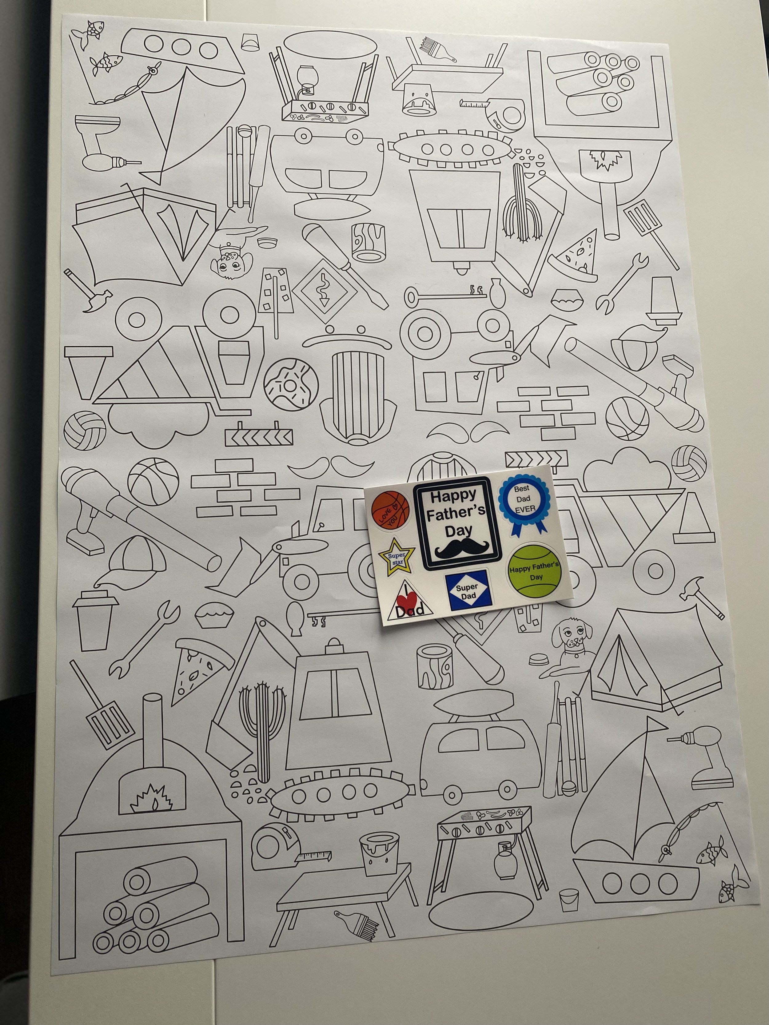 Colouring-in fun for all. Roll out metres of these fun images and get colouring in