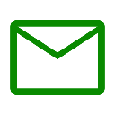 Icona di una busta email verde