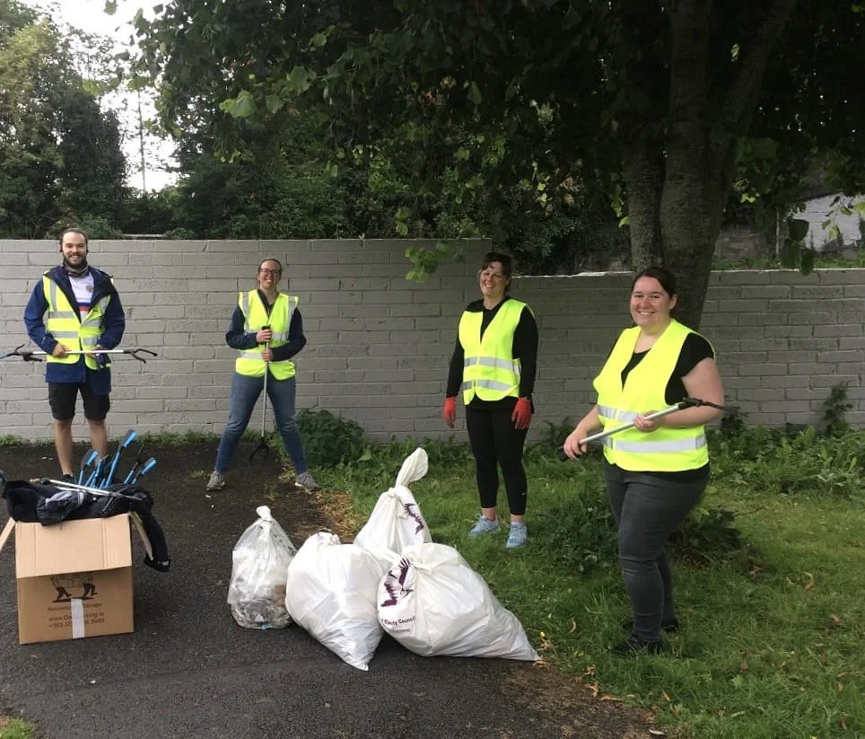 first litter picking in laurel lodge Dublin 15