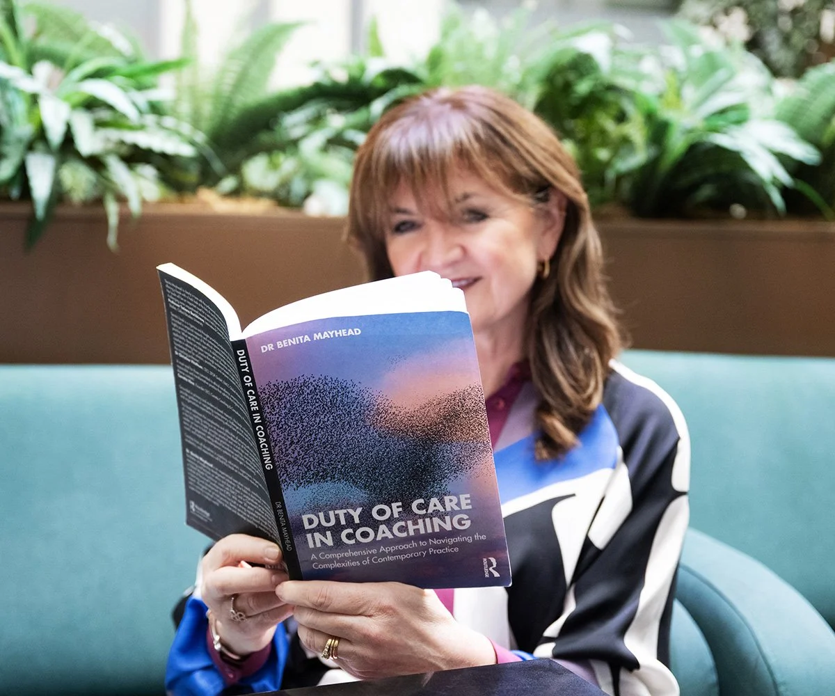 Benita reads from her book, Duty Of Care In Coaching