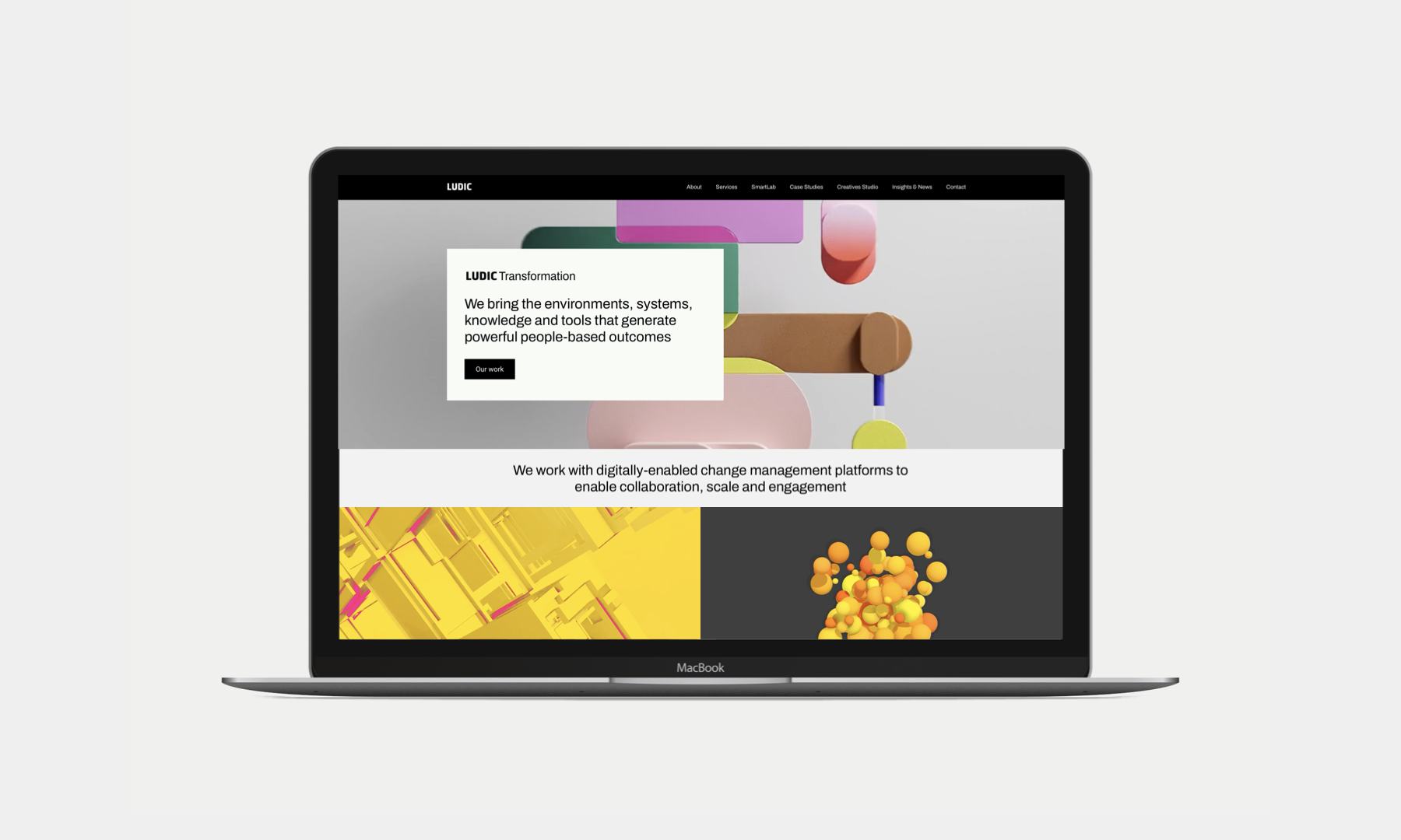Ludic Group and SmartLab SaaS rebrand strategy, design, brand architecture and UX brand, CX, education and product.