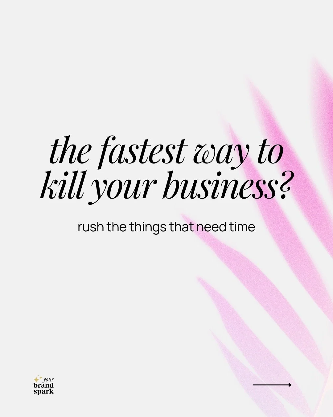 Harsh truth you need to know ⬇️

The fastest way to kill your business? Rush the things that need time.

I see entrepreneurs burning out trying to compress 2-year results into 2 months.

Here&rsquo;s what I know to be true: The businesses that last a