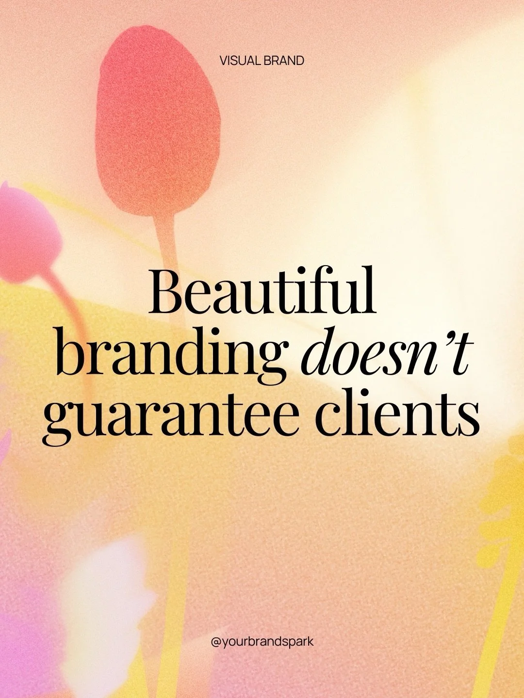 The most deflating moment for any business owner:

Spending thousands on beautiful branding, launching it with excitement... and then hearing crickets.

I see this constantly. Gorgeous Instagram feeds. Professional websites. Consistent visual identit
