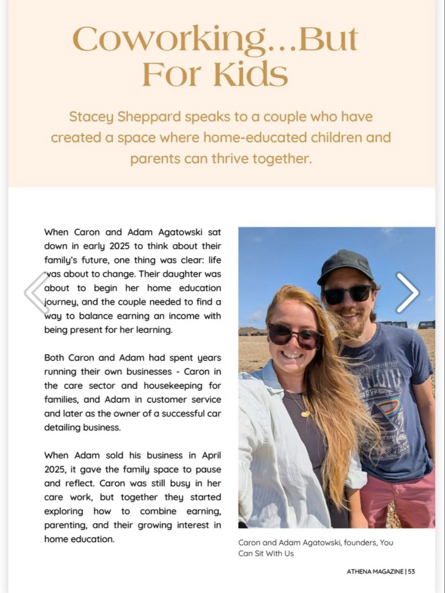 Our incredible article in @athenamagazinedevon ✨

#colearning #notschool #homeeducation #homeed #homeeducationdevon