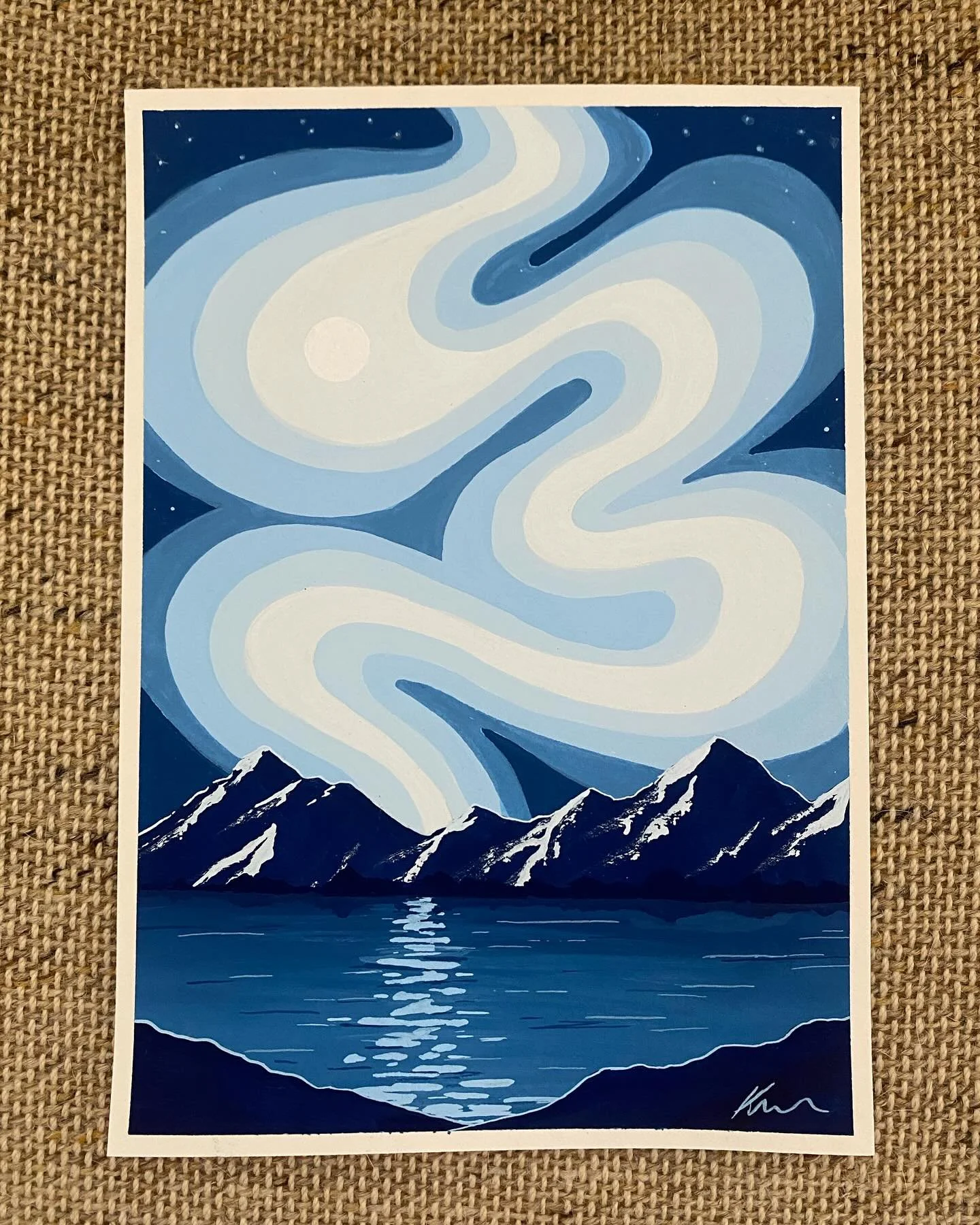 A lil swirly sky for @dame.jthan birthday 🌀🌙