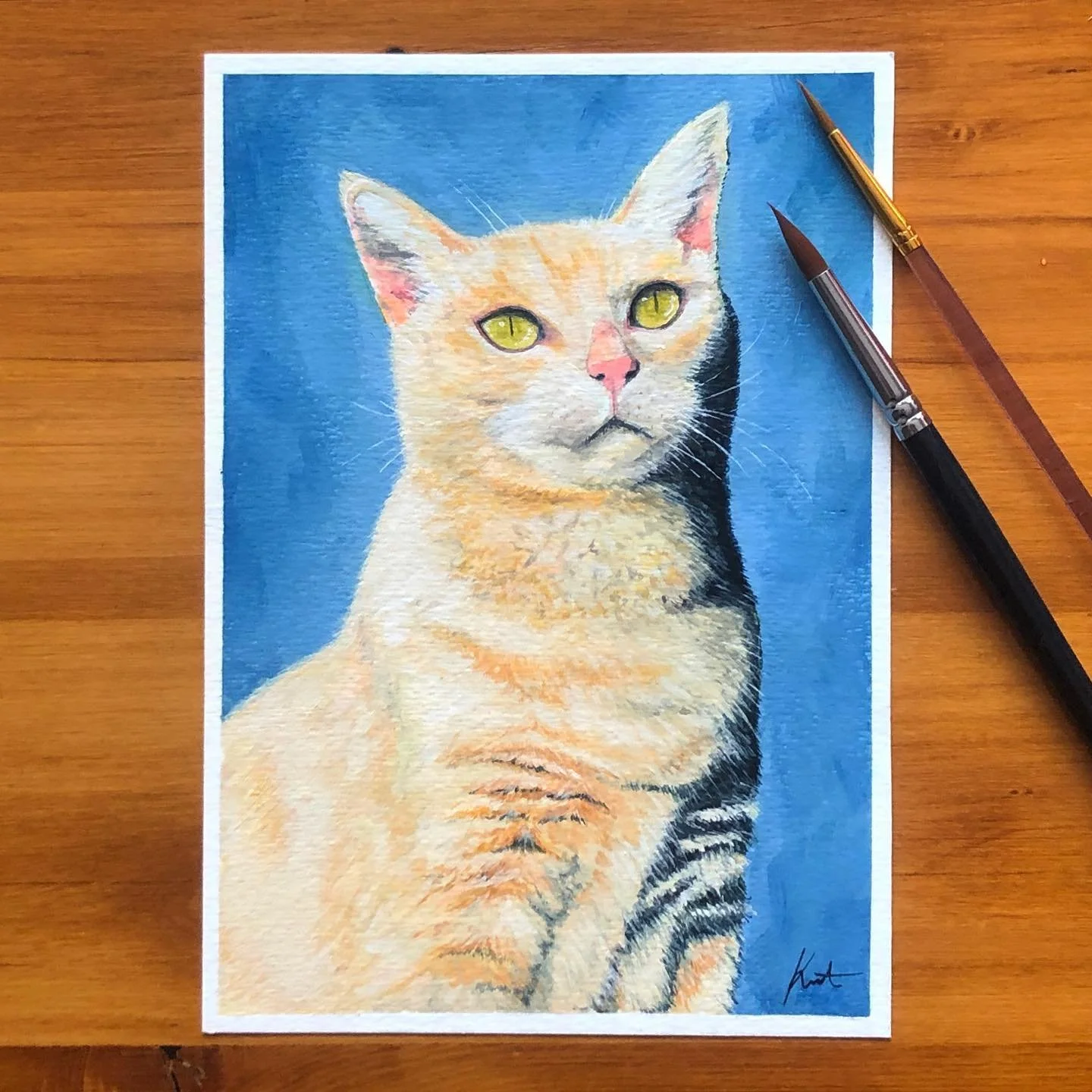 Meet Shona! 🐈 
I did  this commission for the wonderful @cattipene 💜 painting this was honestly such a struggle and i had almost given up on it. But late one night I  decided I just wanted to get it done, and I really love the way it came out! 
.
C