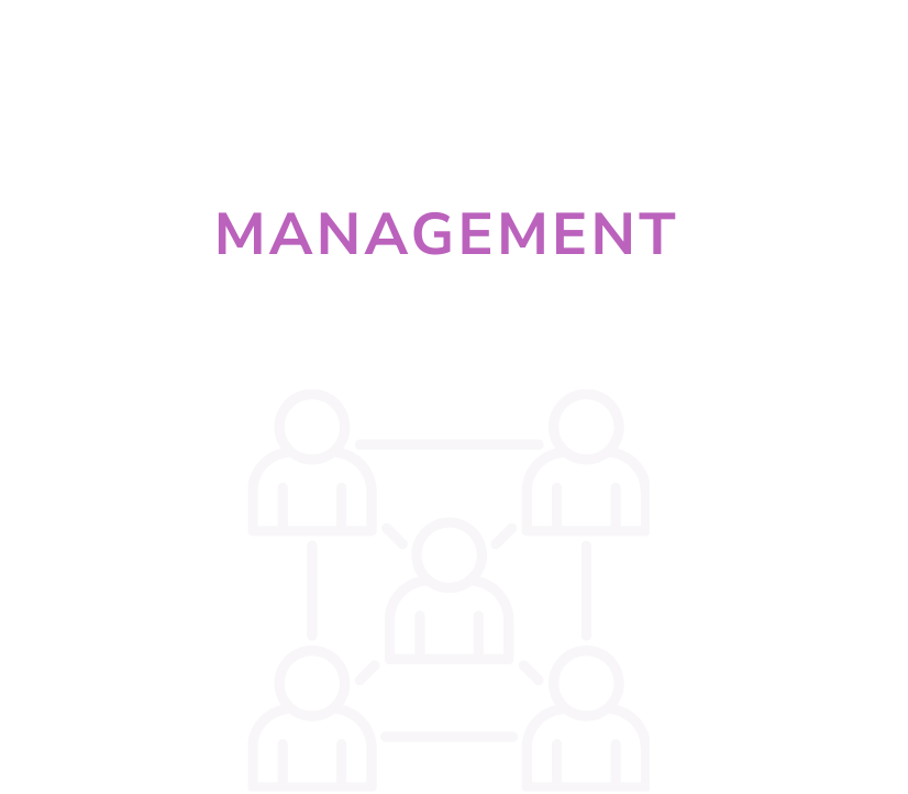 Graphic with the words 'Community Management' and an icon of five connected people.