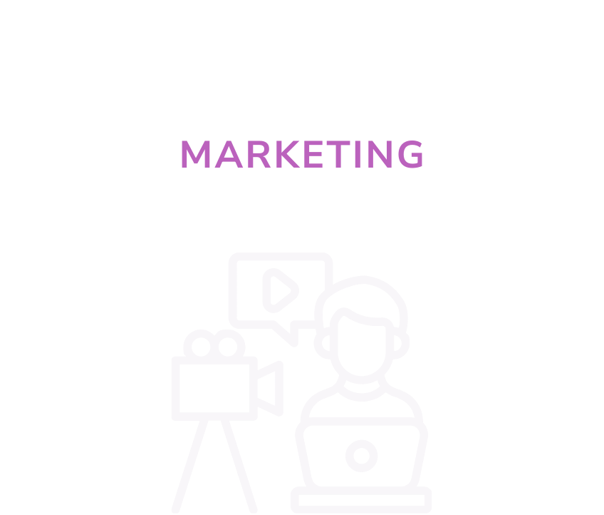 Illustration of a person working at a laptop with video recording and streaming equipment, representing creator marketing.