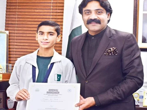 Punjab Sports Minister appoints Mikaeel as goodwill ambassador of SBP