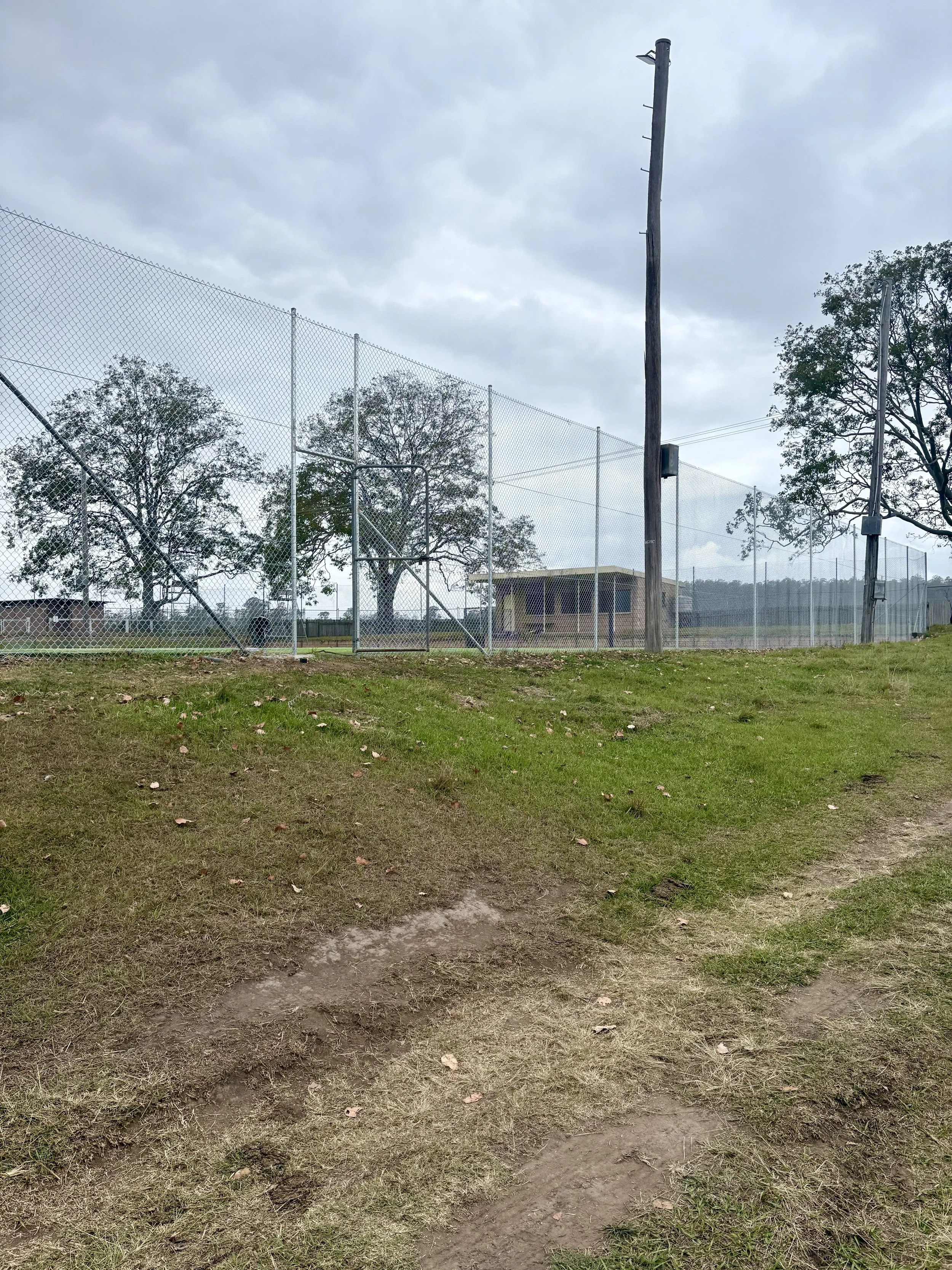 Copmanhurst Sports and Recreation Reserve tennis court fence repair job