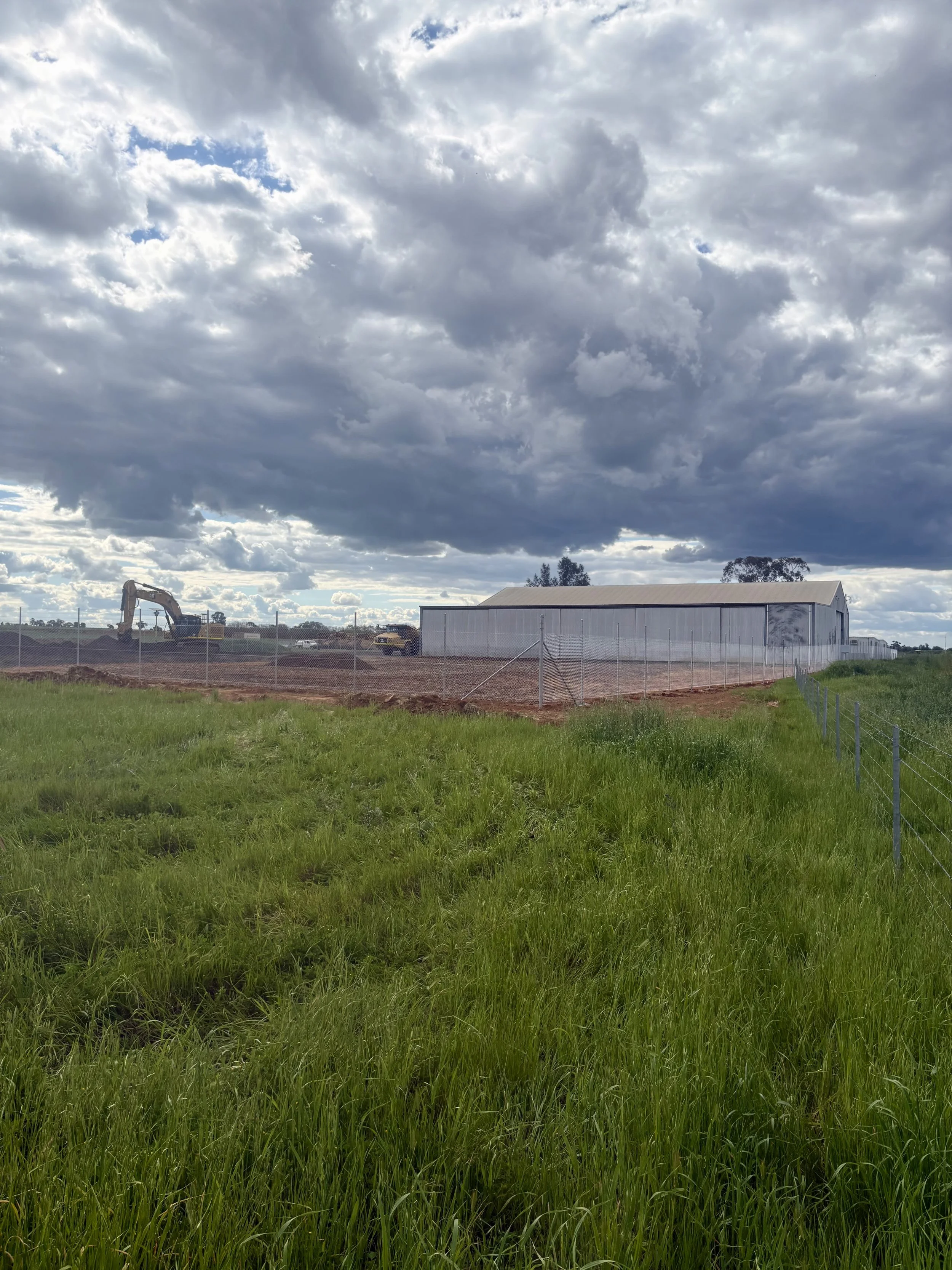 Secured machinery yard compound fence installed by TG Wheeler Contracting