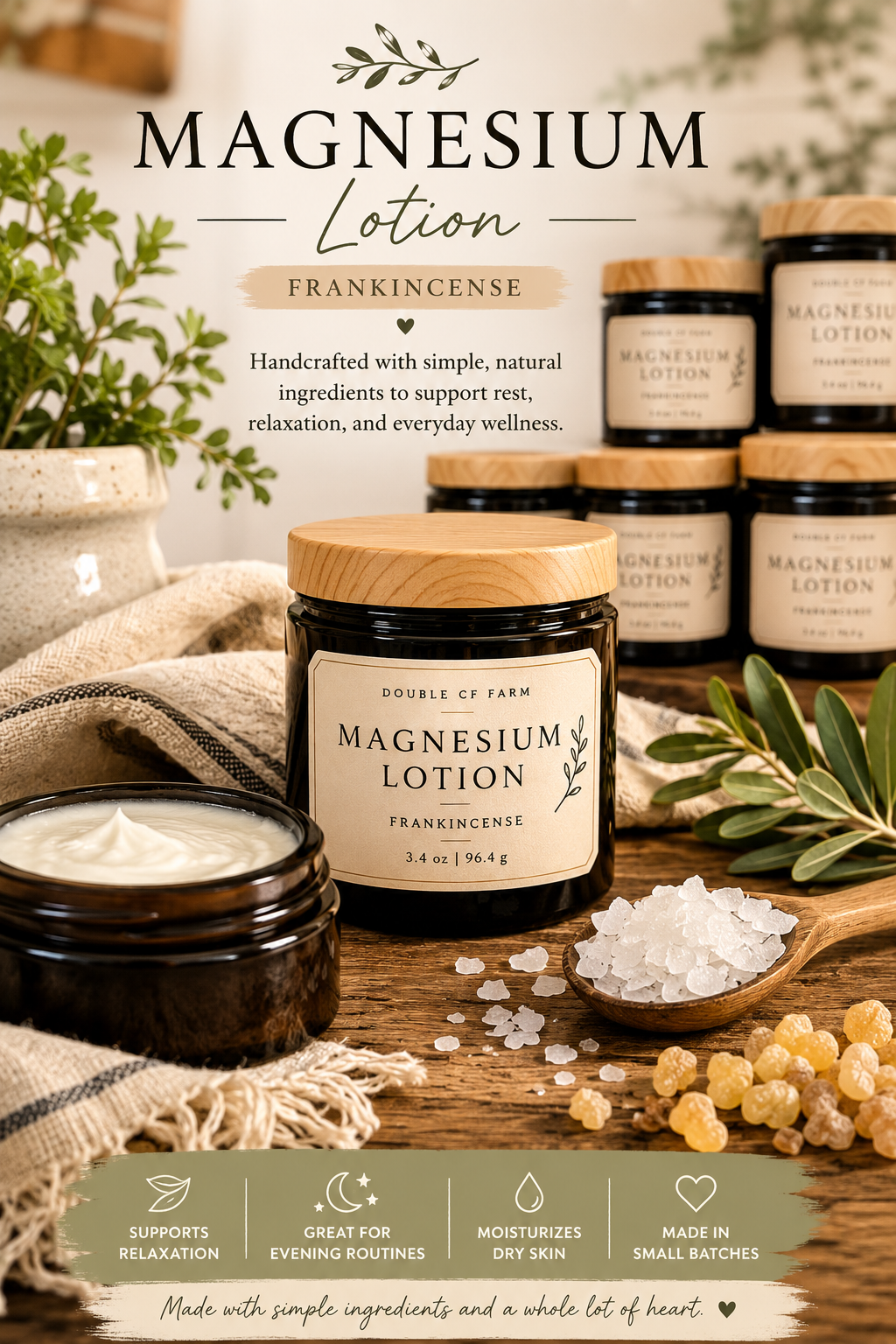 Frankincense Magnesium Lotion - Customer Favorite