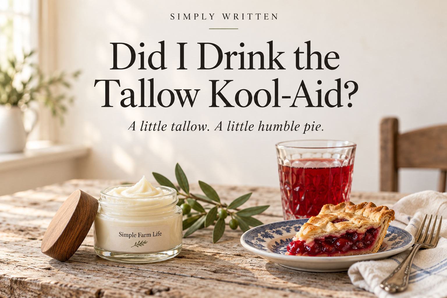 Did I Drink the Tallow Kool-Aid?