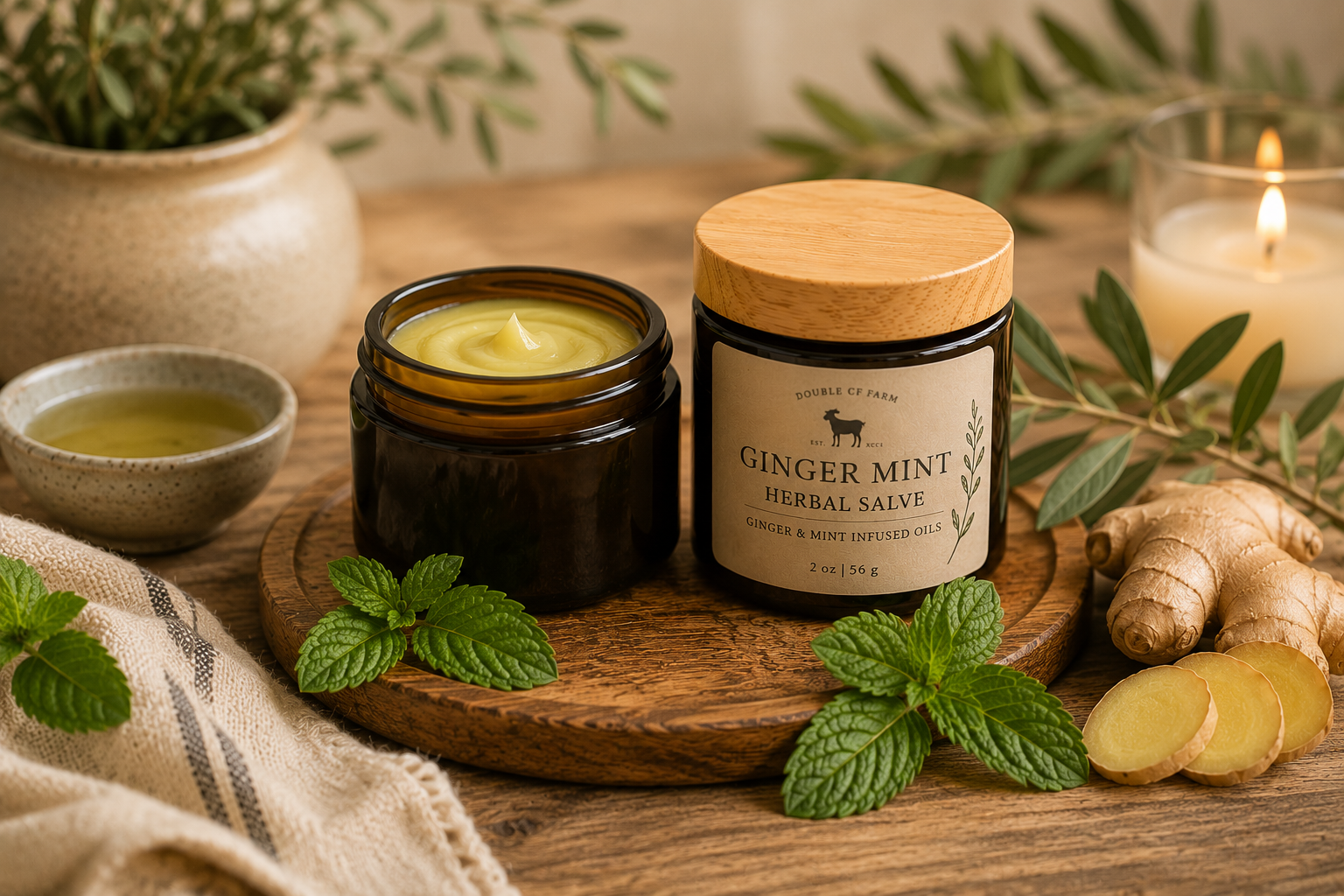 Ginger Mint Herbal Salve