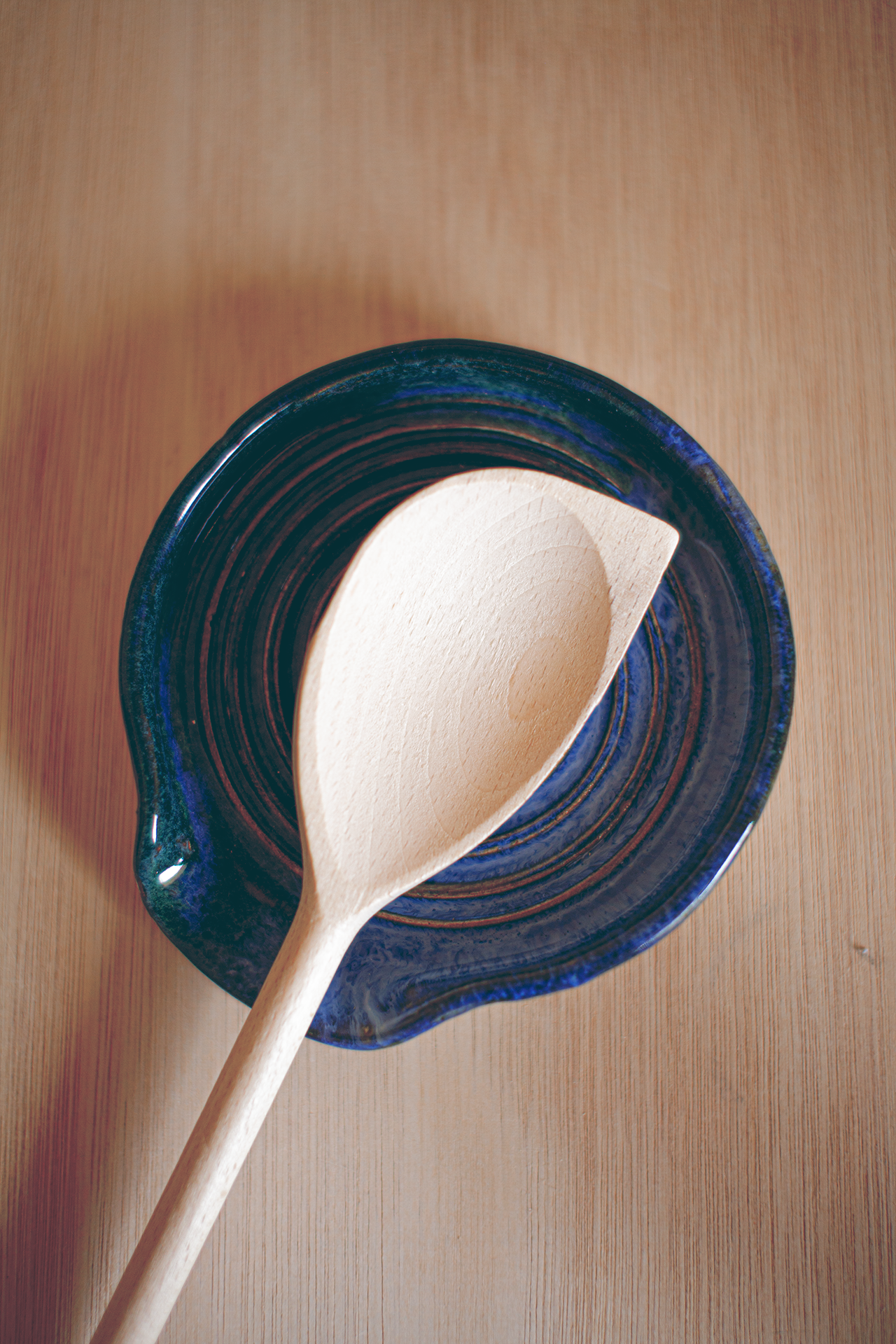 Blue Green Swirl Spoon Rest