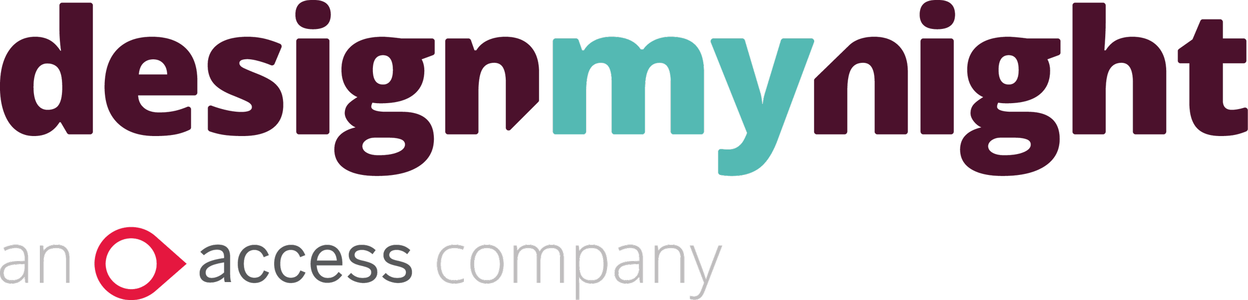 Logo with the text 'design my light' in stylized font and a smaller text underneath that says 'an LOQ access company'.