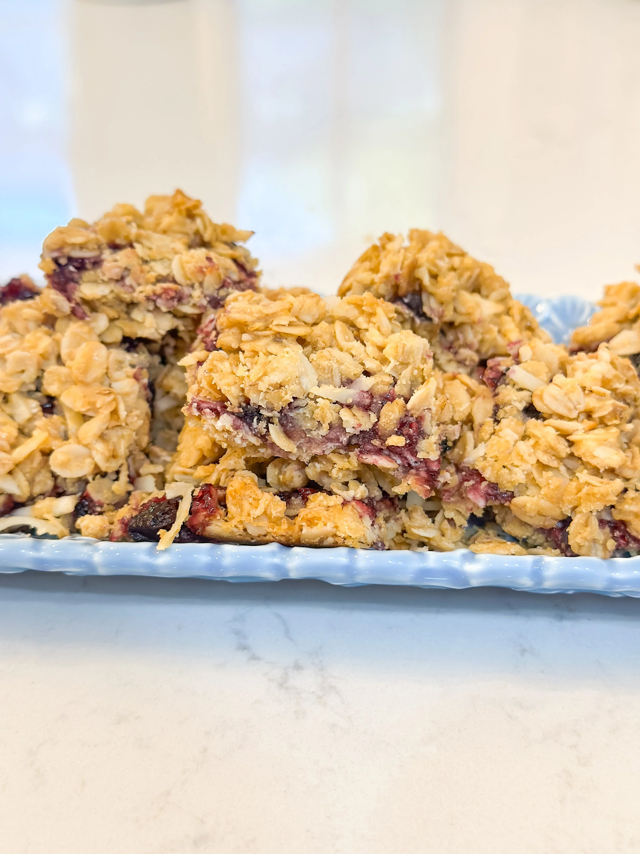 🍋 Lemon Blueberry Oat Bars