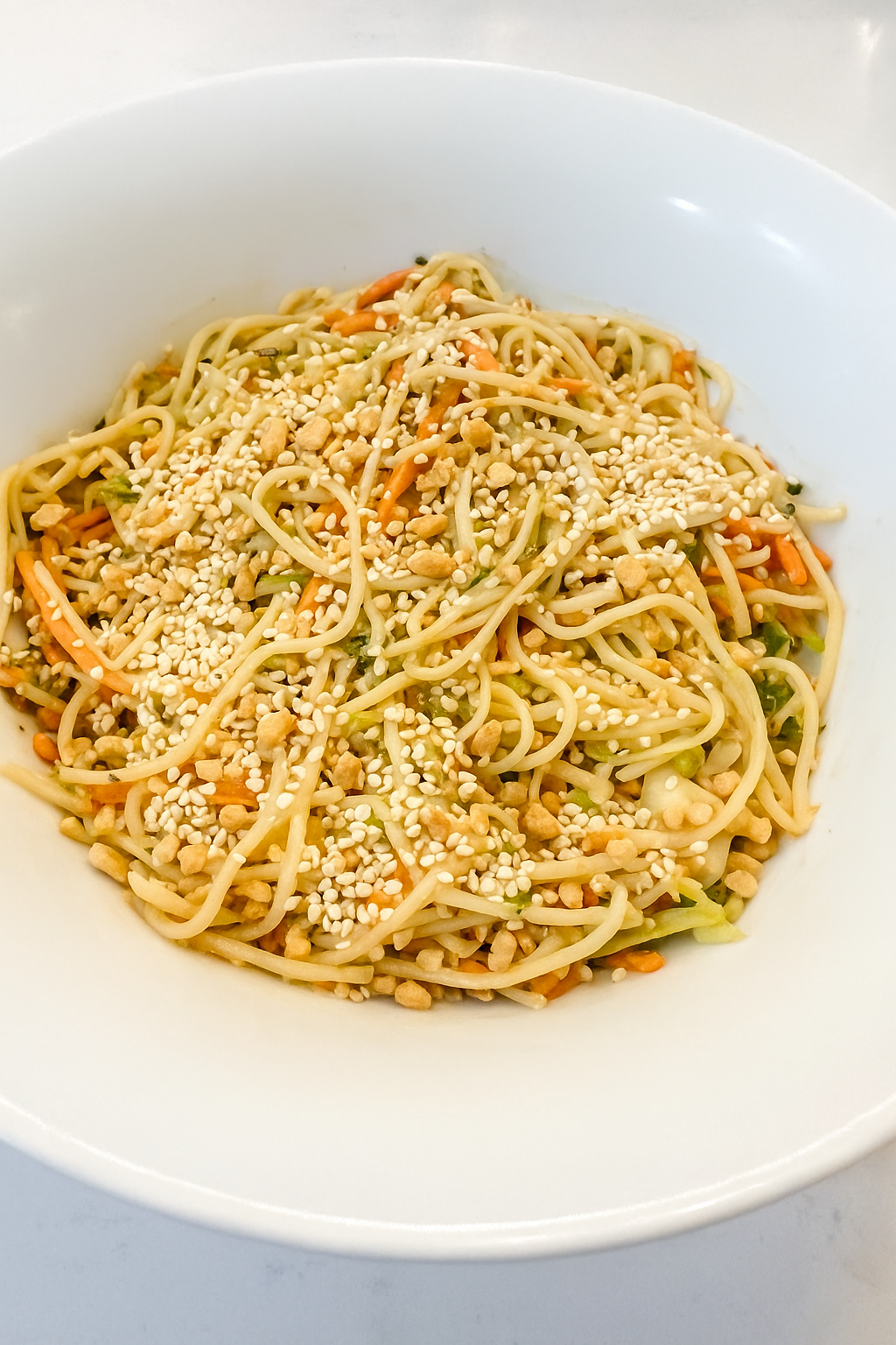 Low-Key Vegan Friday: Peanut Noodle Bowl (Better Than Takeout)