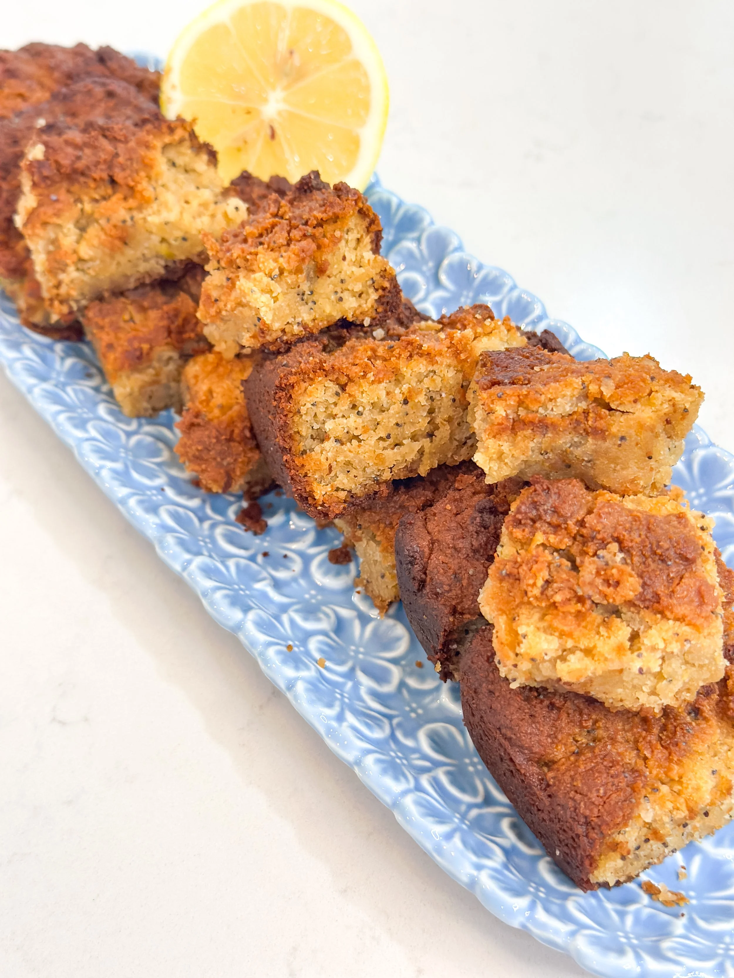 🍋 Lemon Poppyseed Squares (Vegan + Gluten-Free)