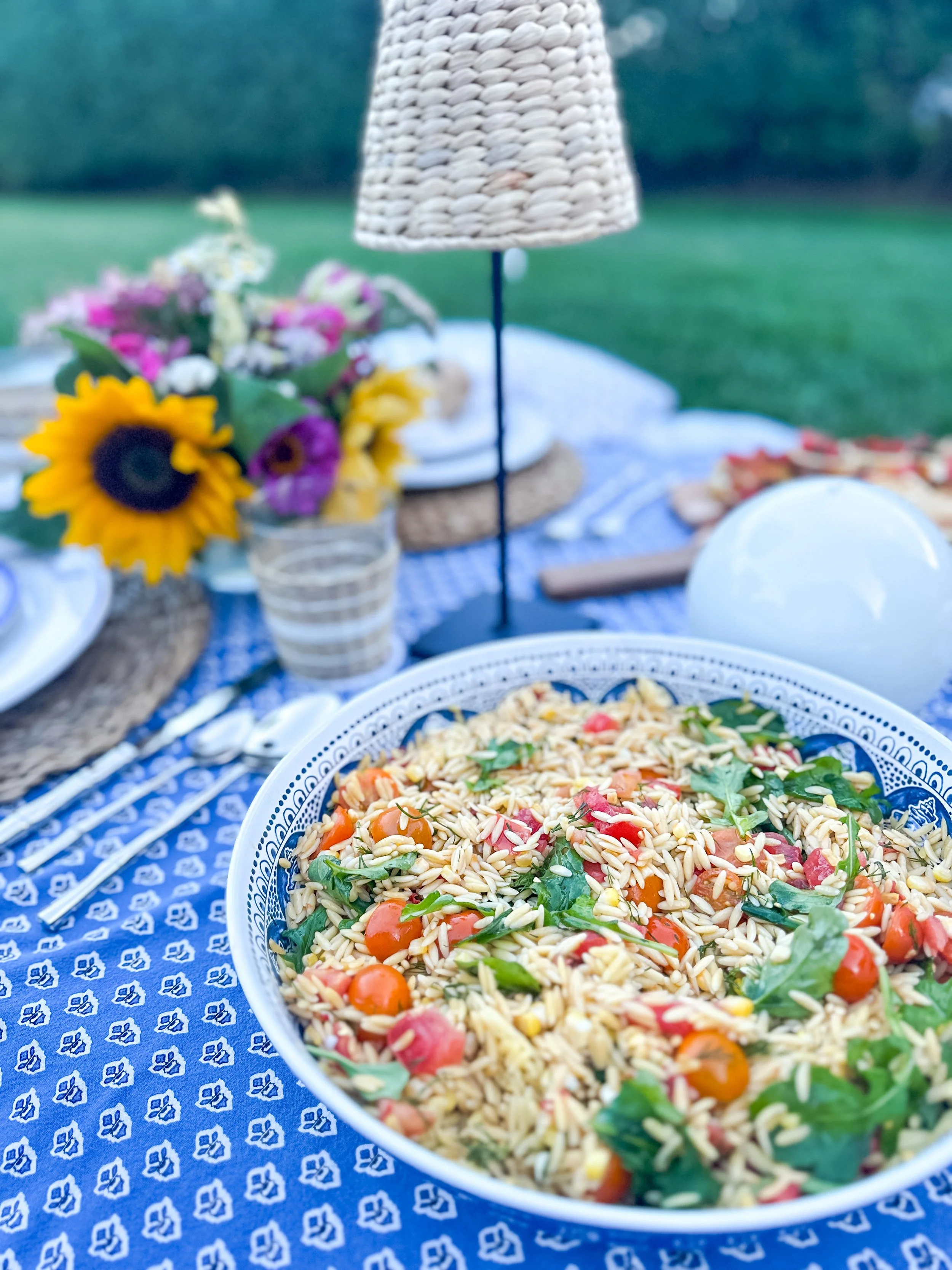 🌞 Summer Orzo Salad with Corn, Tomatoes &amp; Basil