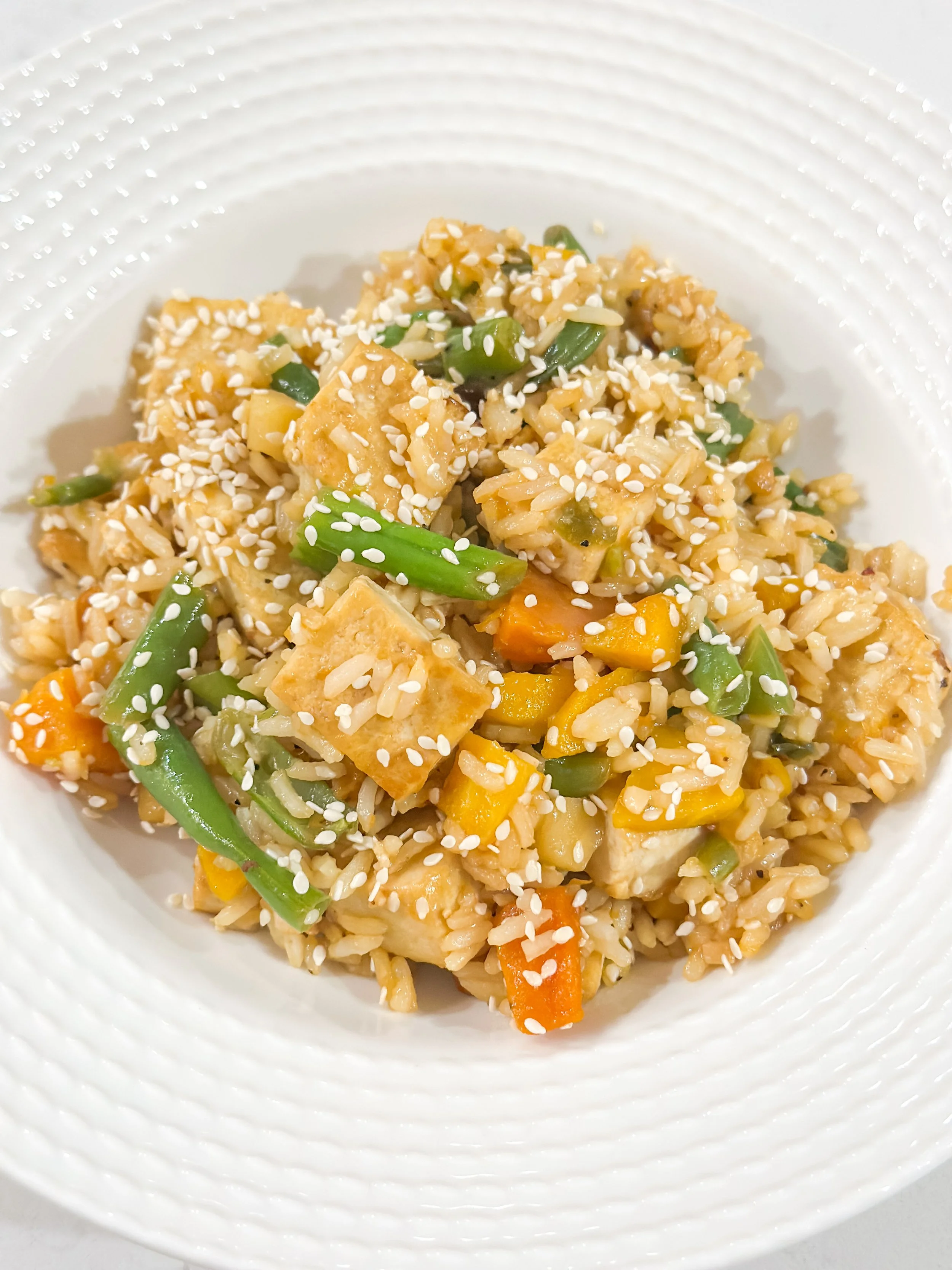 🌿 Sesame Veggie Fried Rice 