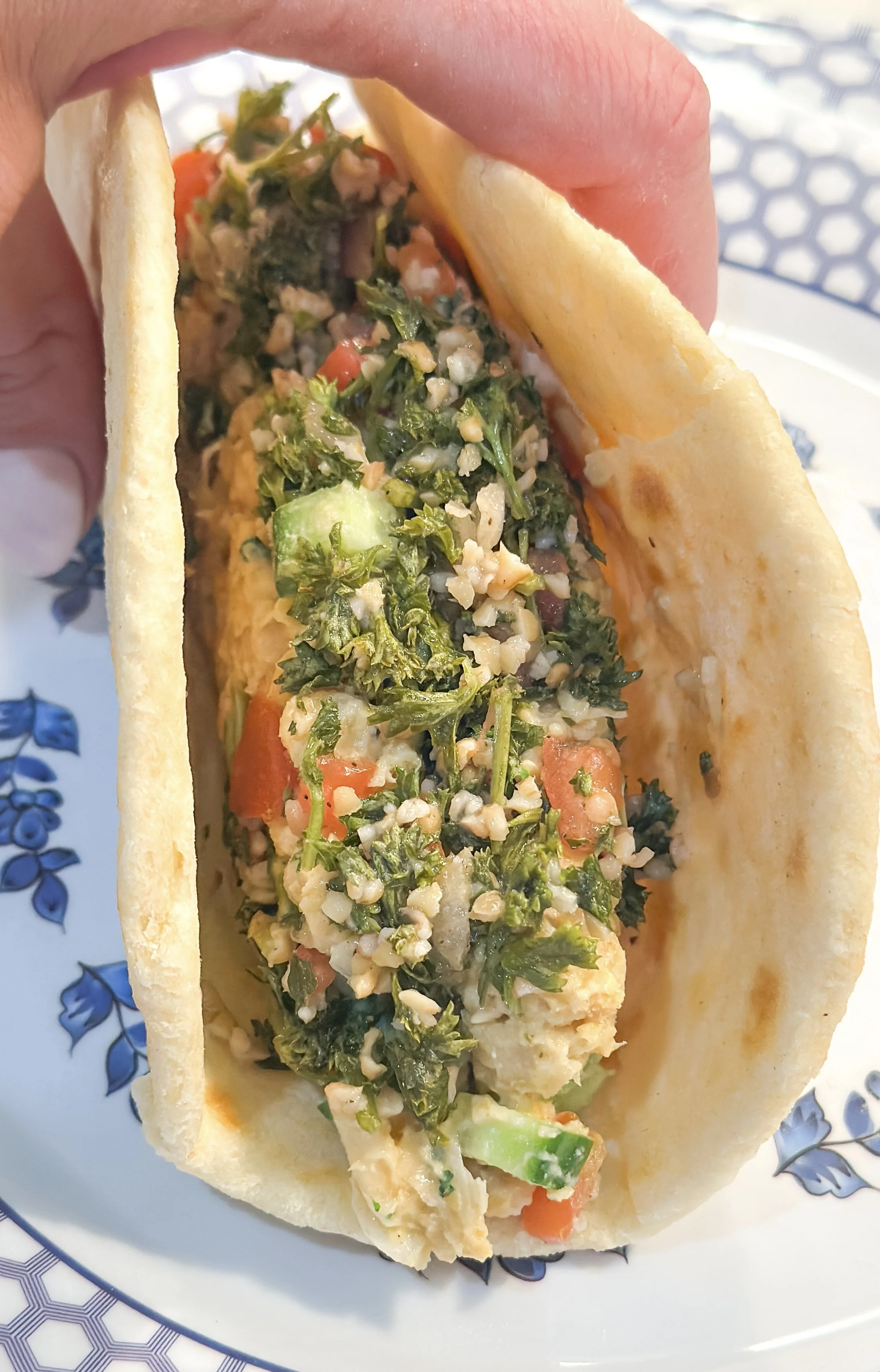 Smoky Chickpea Salad &amp; Tabbouleh Wraps 