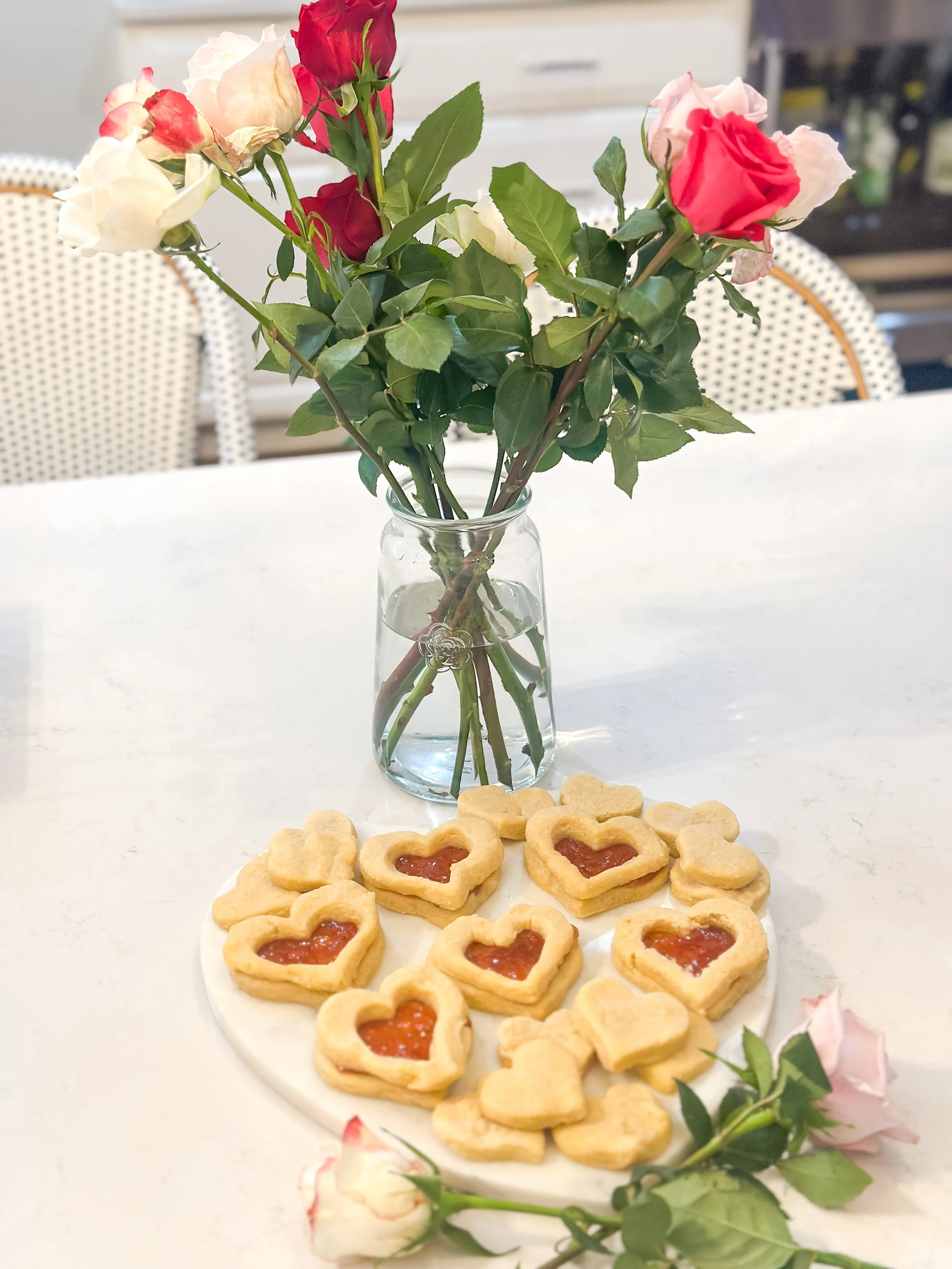Vegan Jam Heart Cookies