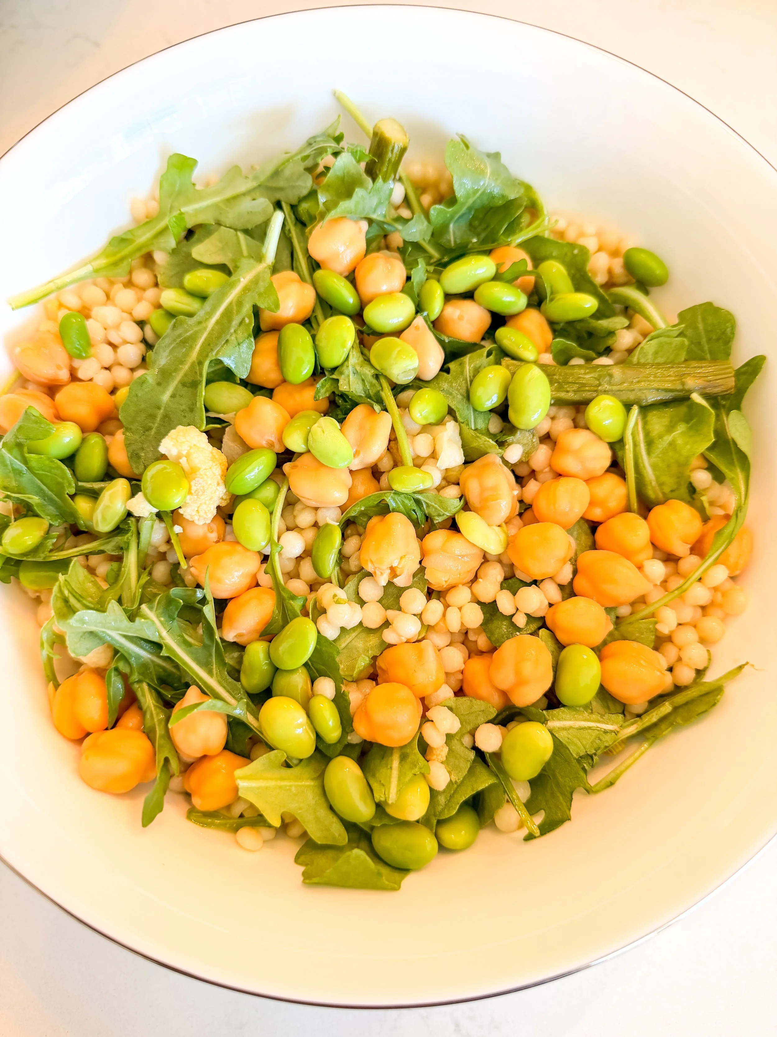 Earth Day Asparagus &amp; Cauliflower Couscous Salad