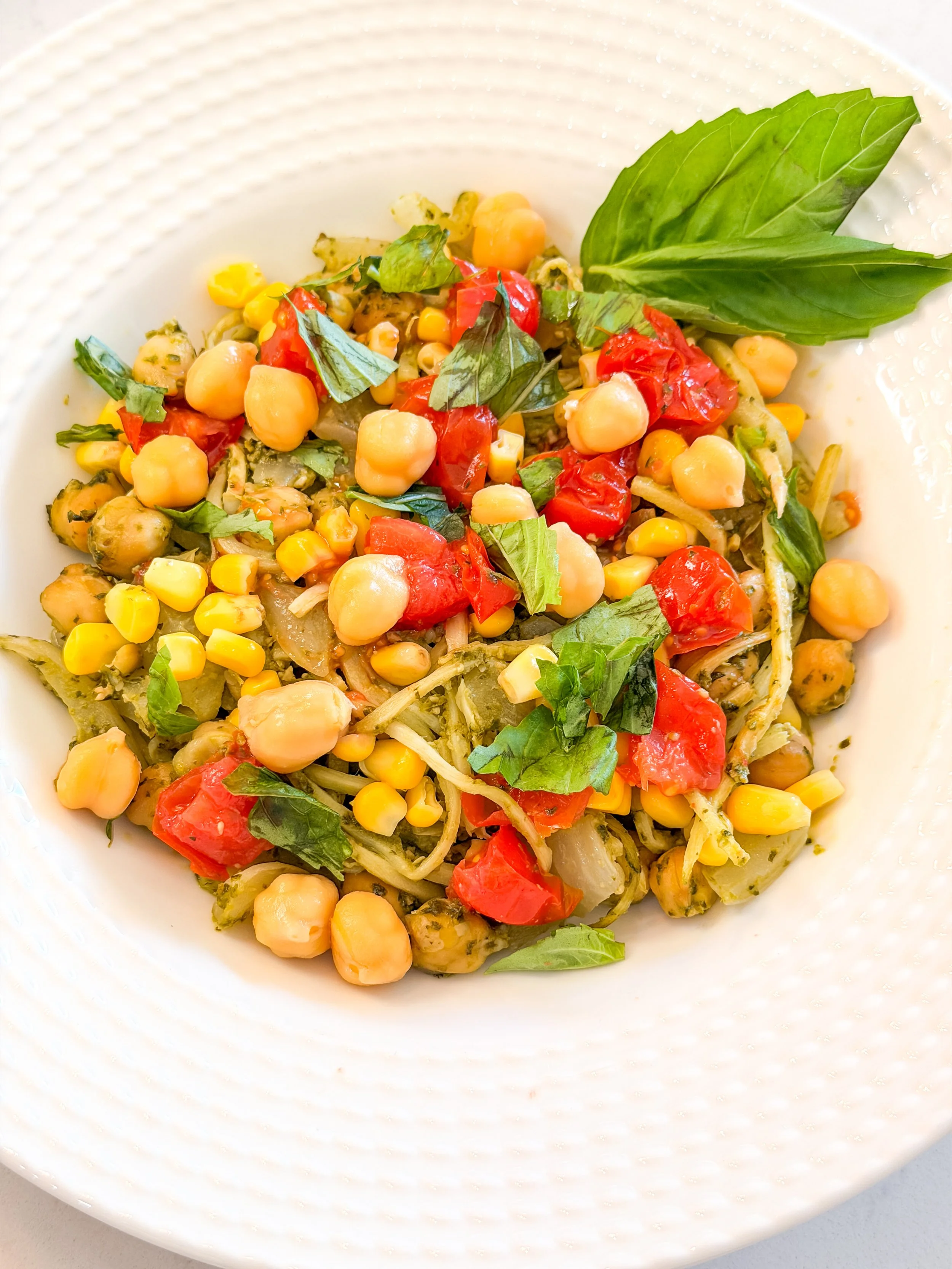 Summer Palmini Pesto Bowl