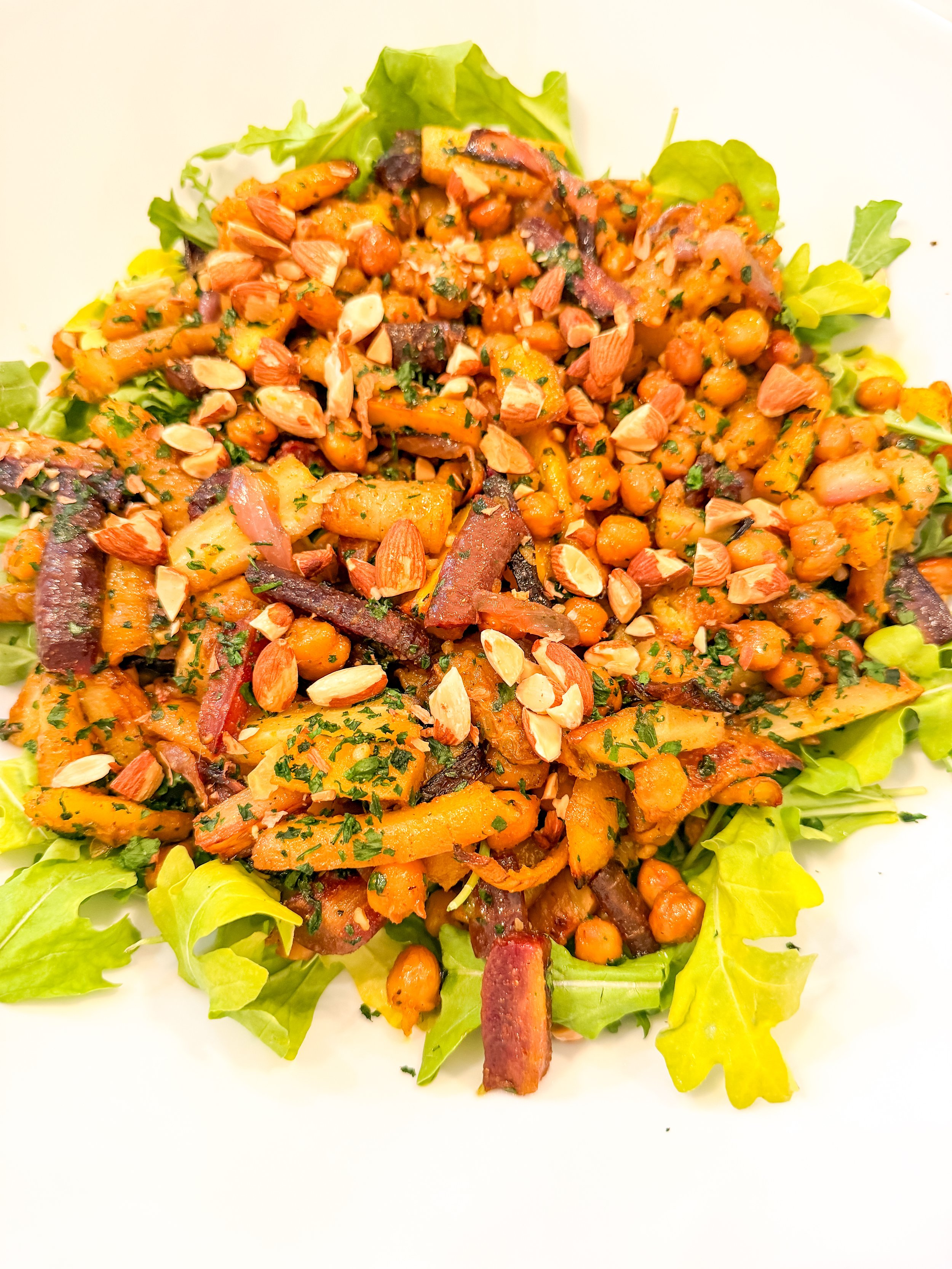 Roasted Veggie Curry Salad