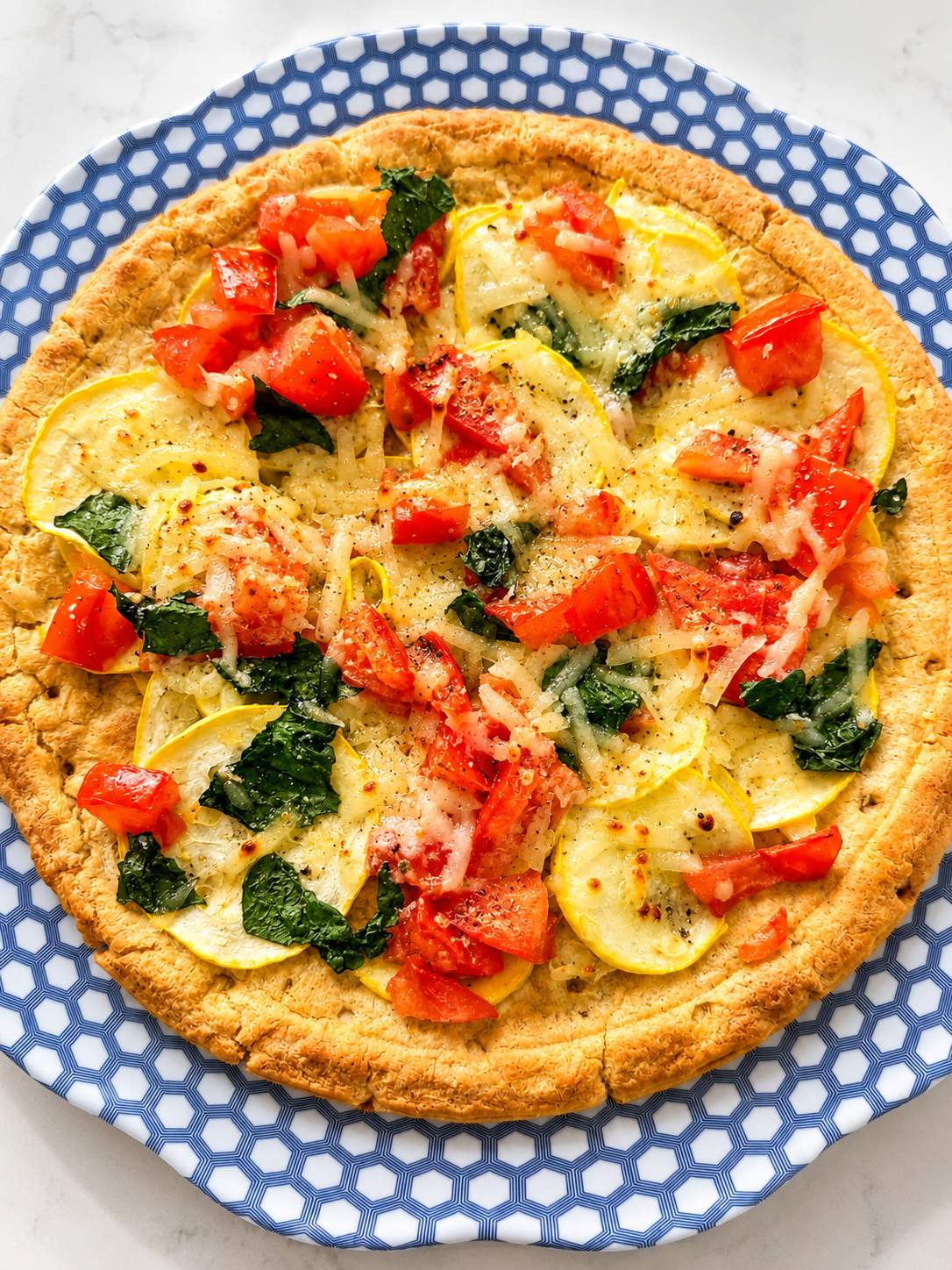 Summer Squash Pizza with Banza Crust