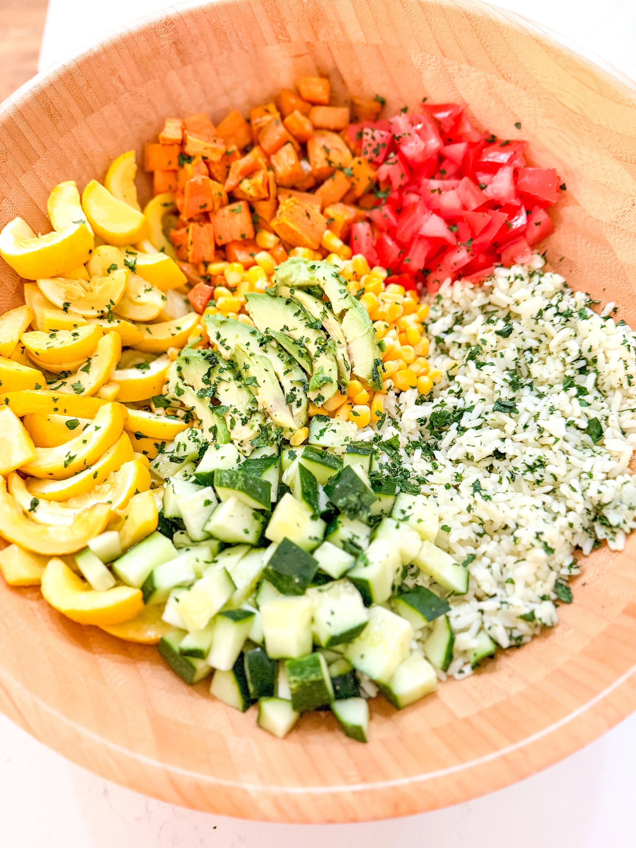 Summer Veggie Pesto Bowl