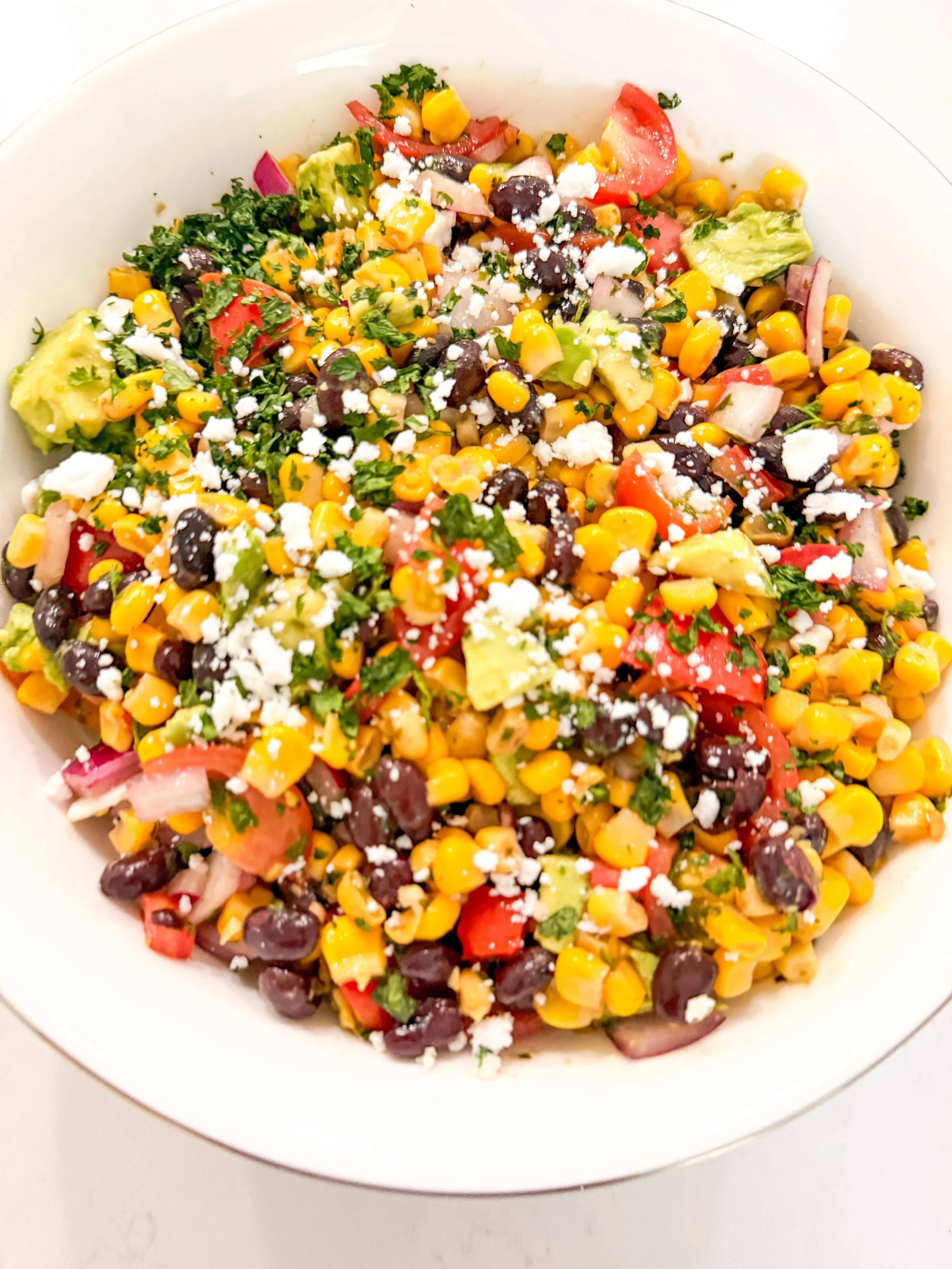 Corn and Black Bean Salad with Cumin-Lime Vinaigrette