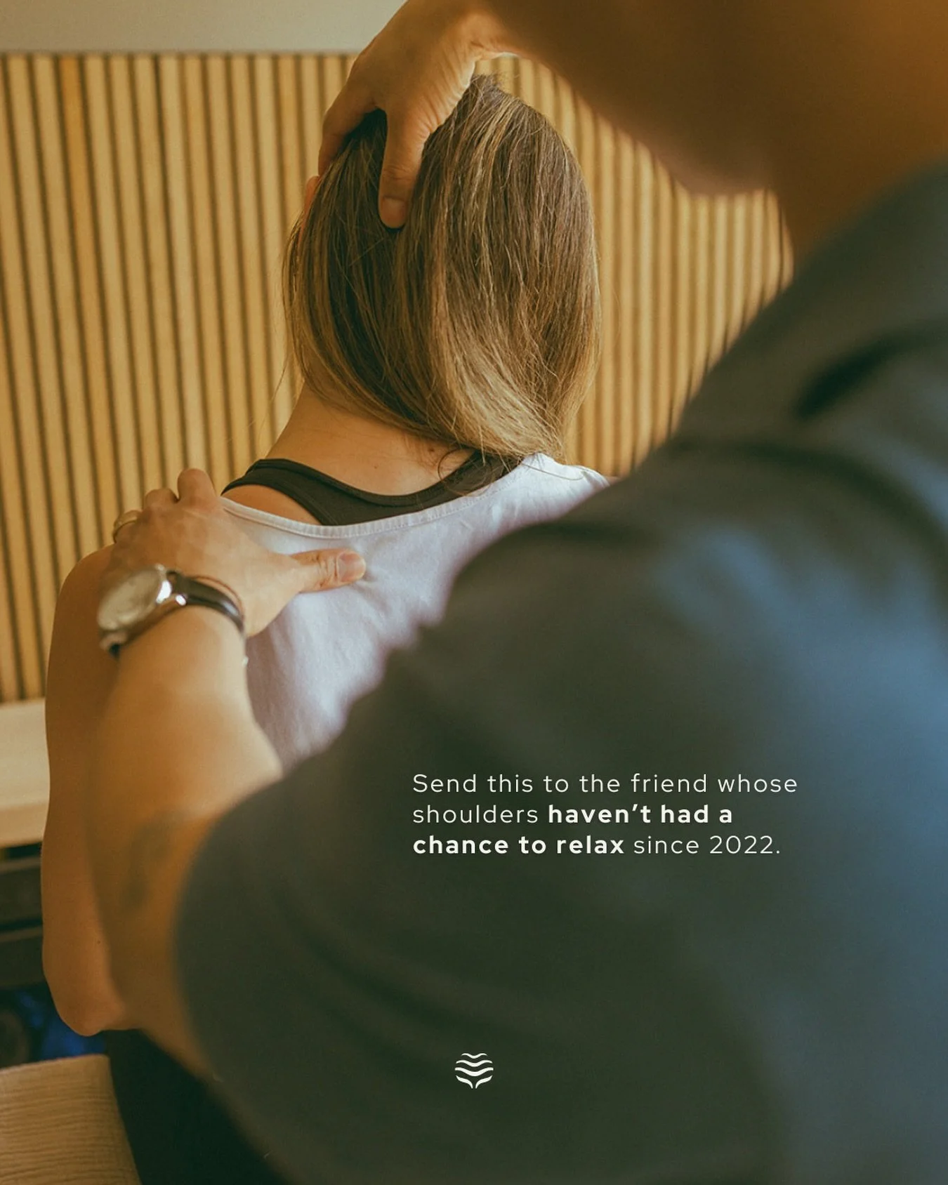 Send this to the friend whose shoulders haven&rsquo;t had a chance to relax since 2022.

(And if that friend is secretly you&hellip; we get it.)

Sometimes the body adapts so well to stress that tension starts to feel normal.

That doesn&rsquo;t mean