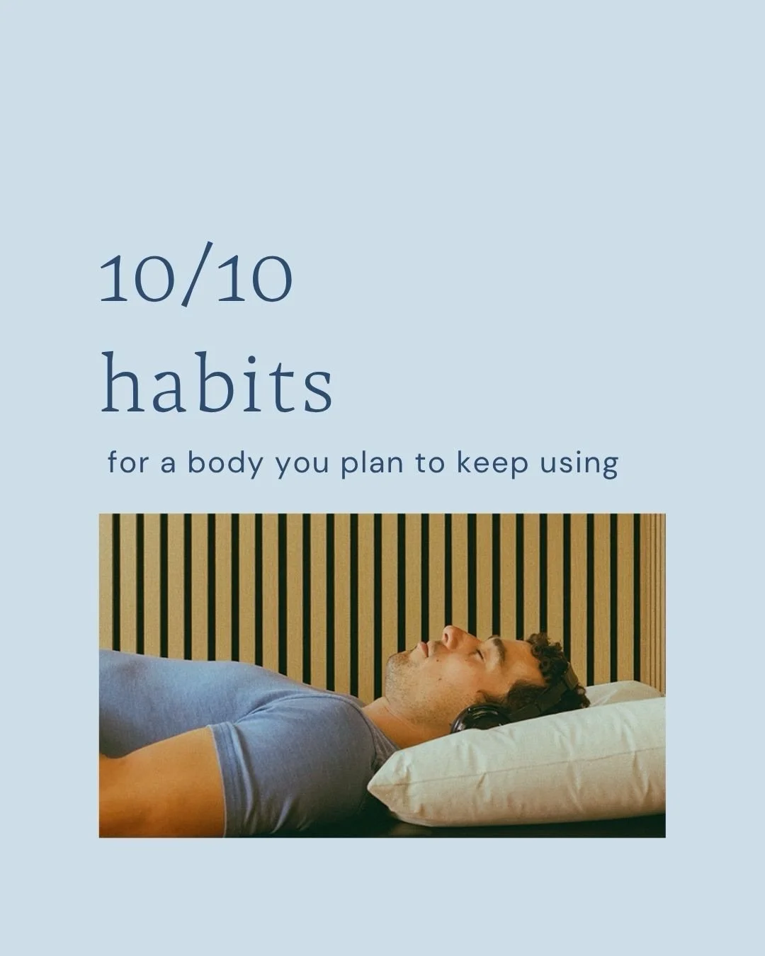 Taking care of your body doesn&rsquo;t have to begin when something hurts.

Move in different ways. Build strength. Take the walk. Recover after asking a lot of yourself. Pay attention when something keeps coming back. And when life changes, let the 