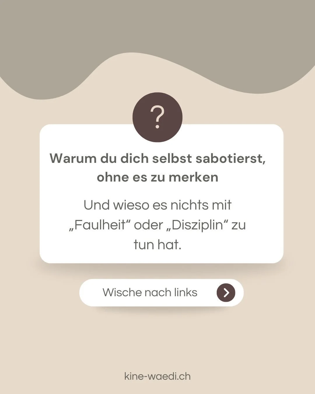 Selbstsabotage f&uuml;hlt sich oft an wie ein R&auml;tsel.
Du m&ouml;chtest etwas ver&auml;ndern aber etwas in dir bremst dich immer wieder aus.
Du schiebst Dinge auf, zweifelst an dir oder verlierst die Motivation genau dann, wenn du sie am meisten 