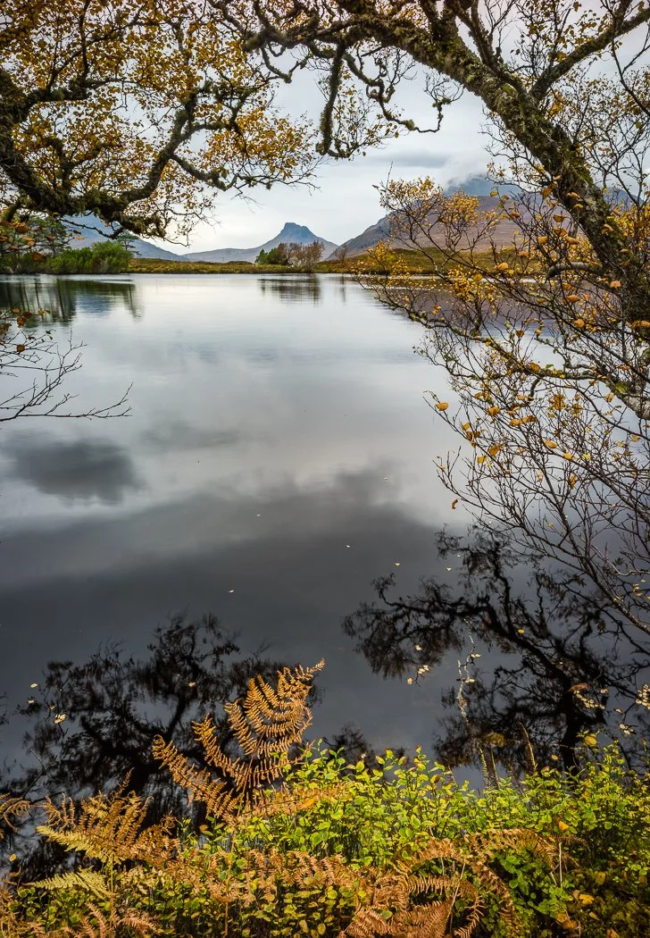 Stac Polly from Loch Cul Dromannan by David Hawkins